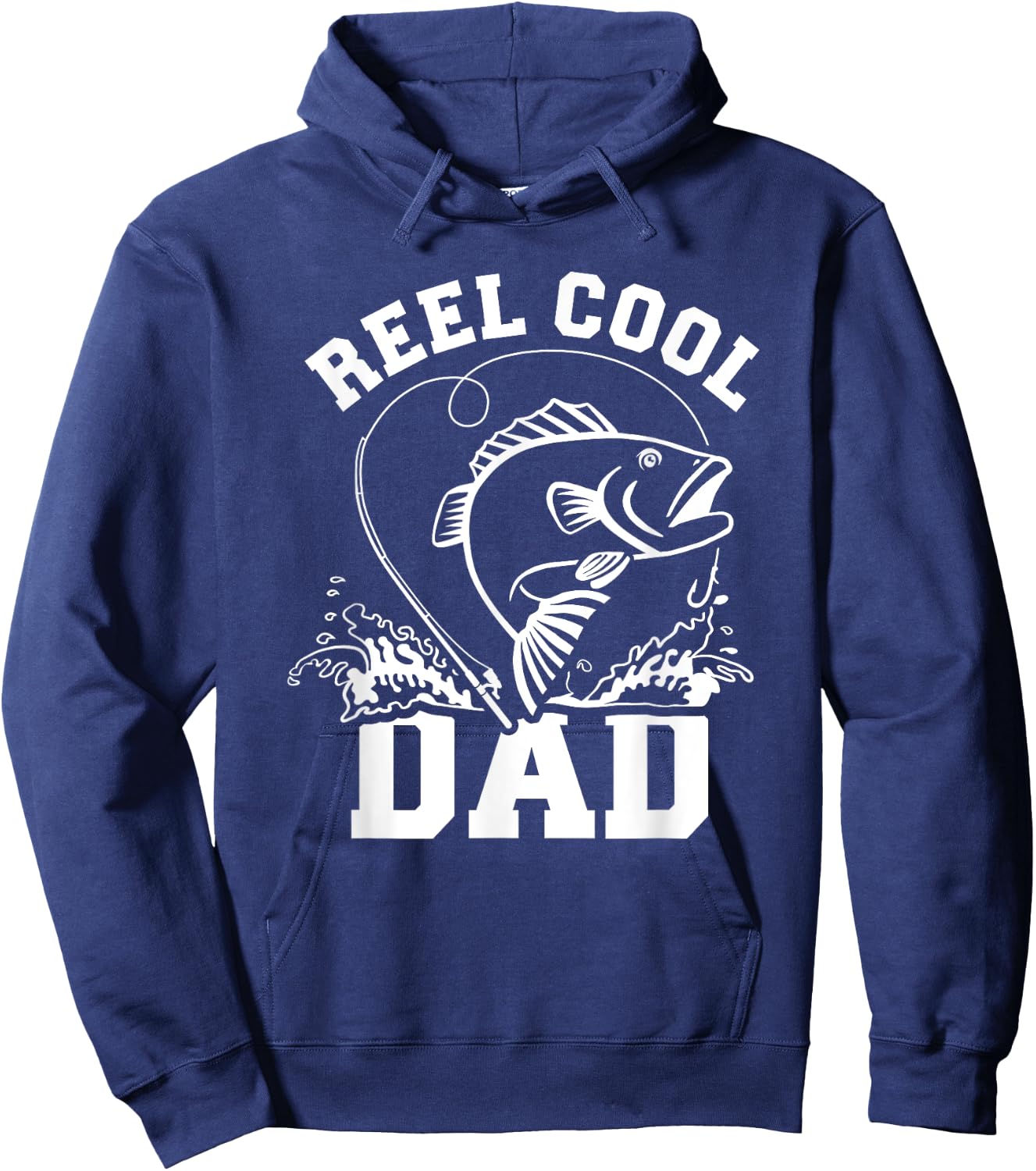 Reel cool dad fishing Hoodie - Hoodie | Navy