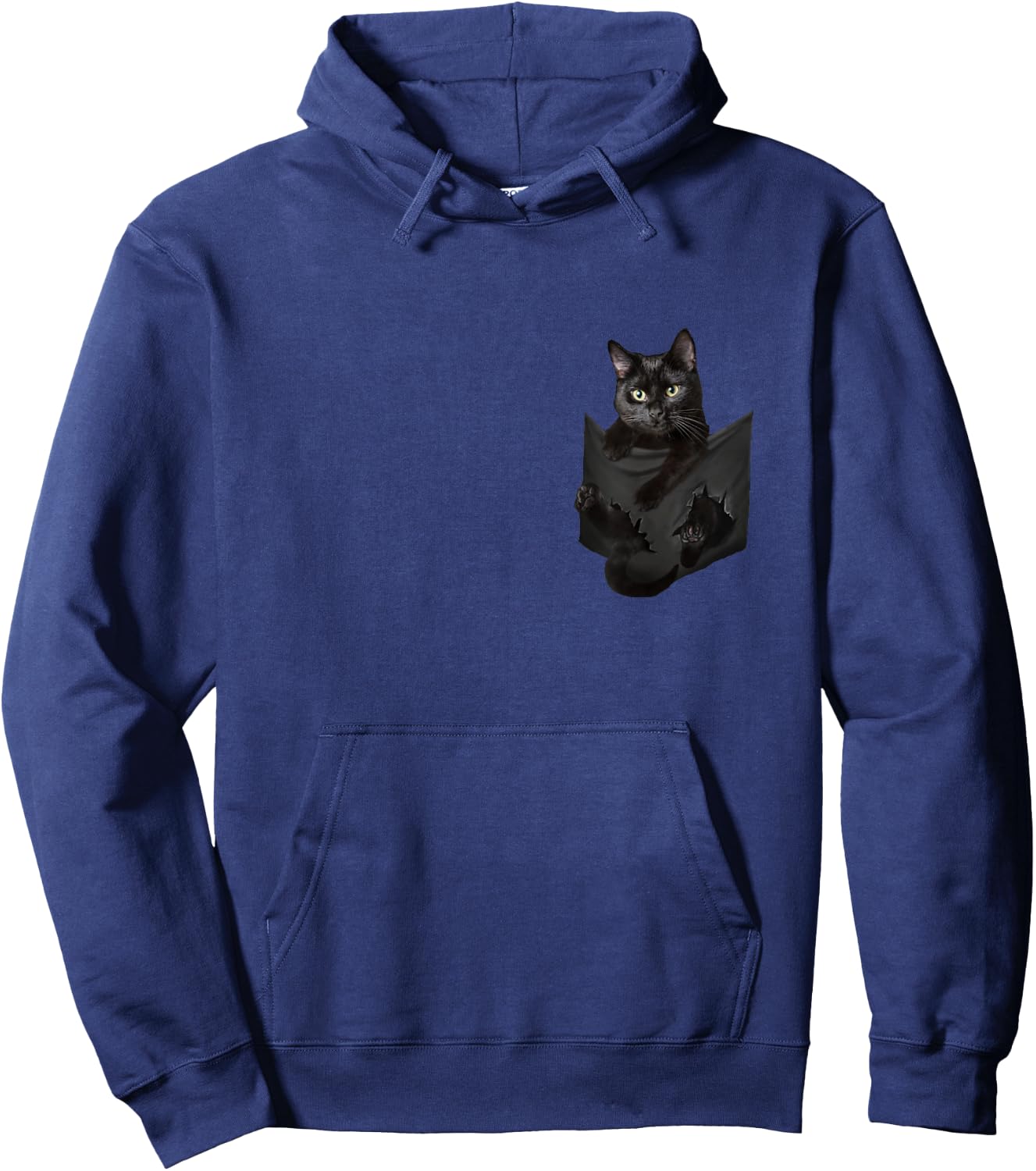 Cat Lovers Gifts Black Cat in Bag Men Women Kids Hoodie - Hoodie | Navy