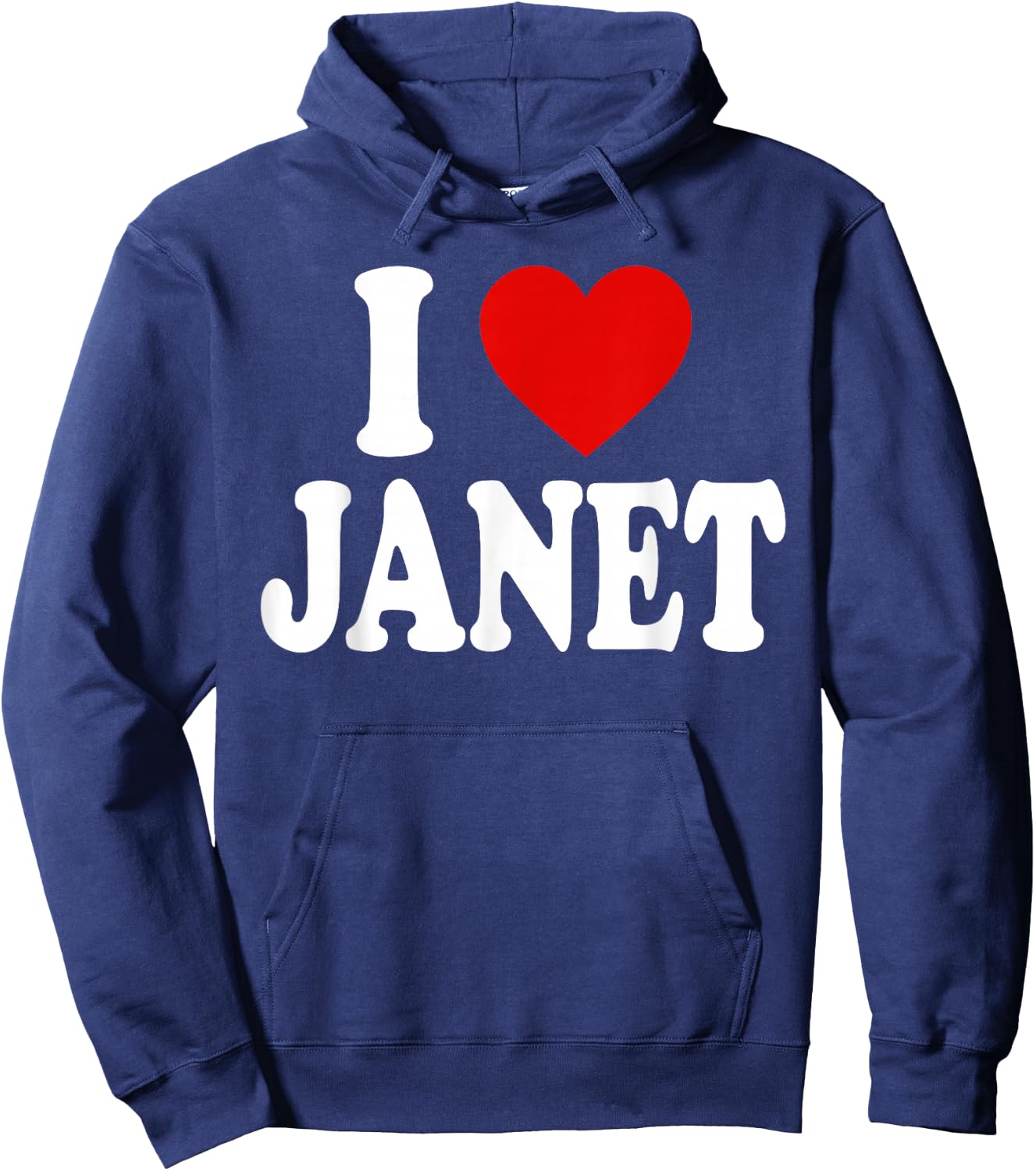 I Heart Love Janet Hoodie - Hoodie | Navy