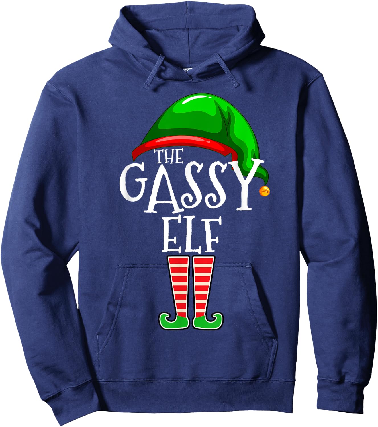 Gassy Elf Group Matching Family Christmas Gift Fart Farter Hoodie - Hoodie | Navy