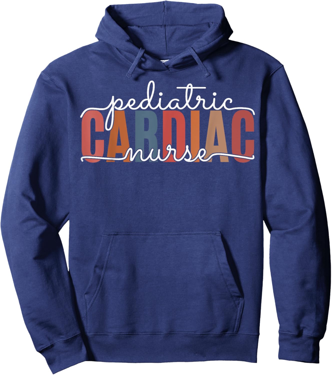 Pediatric Cardiac Nurse Cardiology Nursing Cardiovascular Hoodie - Hoodie | Navy