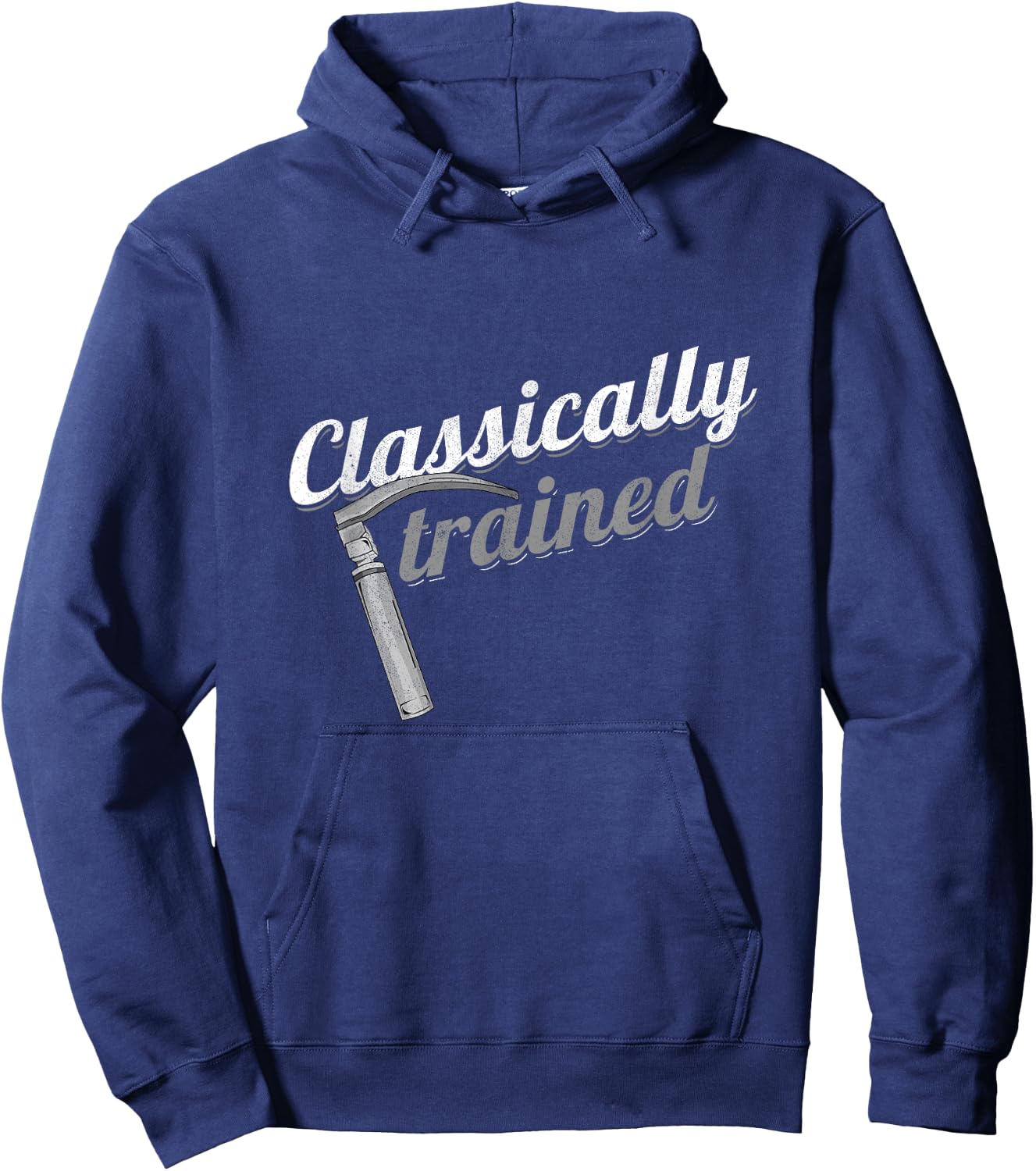 Classically Trained Laryngoscope Anesthetist Pulmonologist Hoodie - Hoodie | Navy