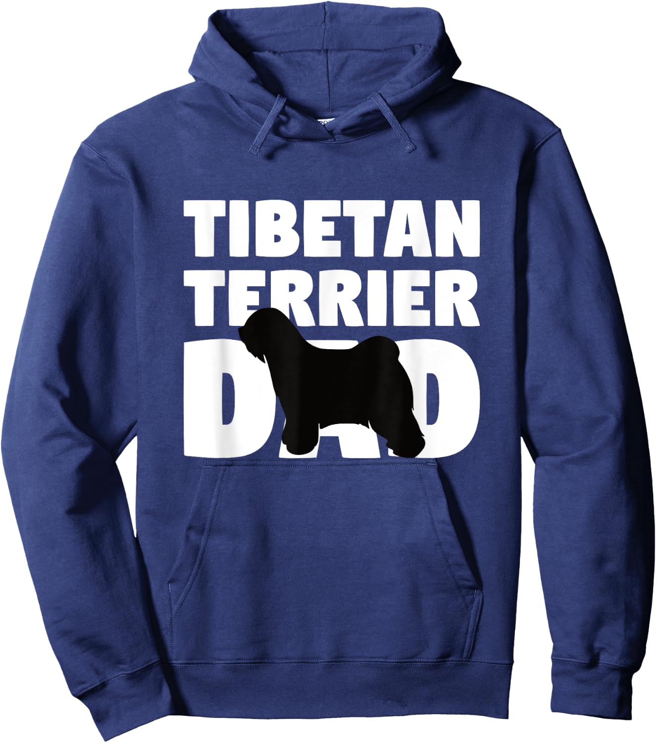 Dog Father Gift 'Tibetan Terrier Dad' Funny Tibetan Terrier Men Women Kids Hoodie - Hoodie | Navy