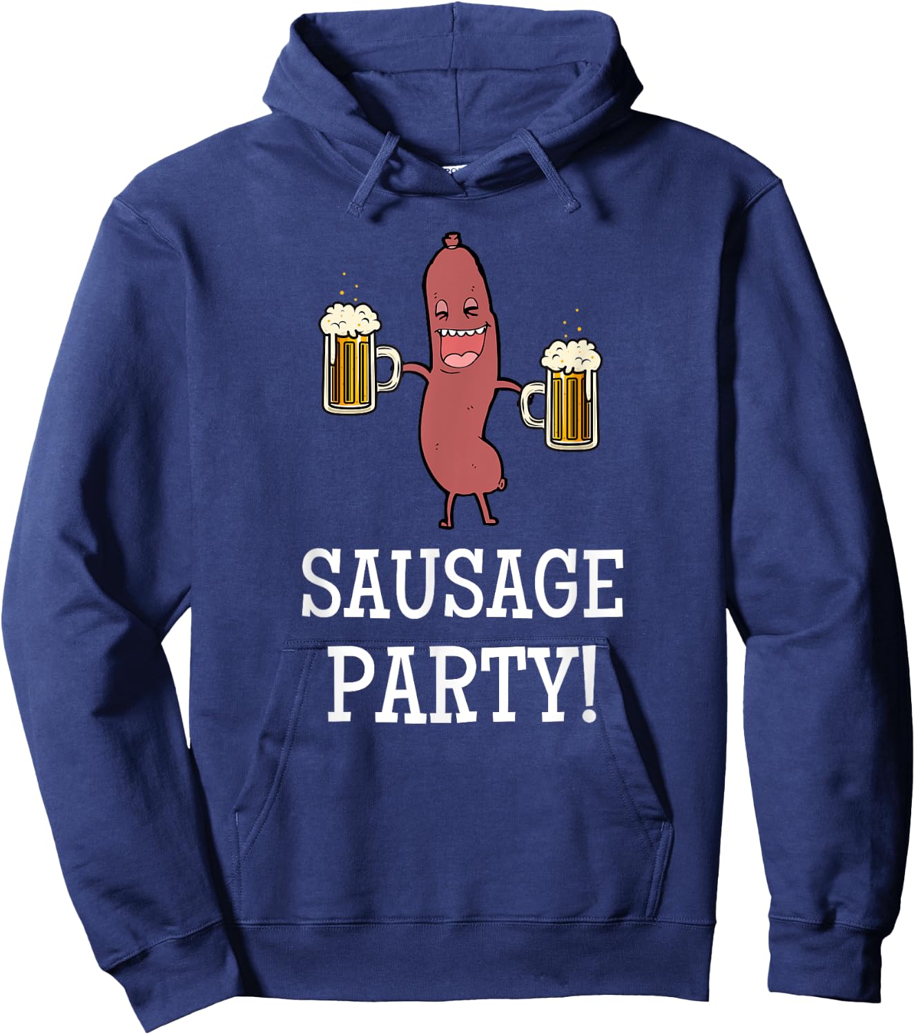 Sausage Party Funny Oktoberfest Beer Party Sausage Festival Hoodie - Hoodie | Navy