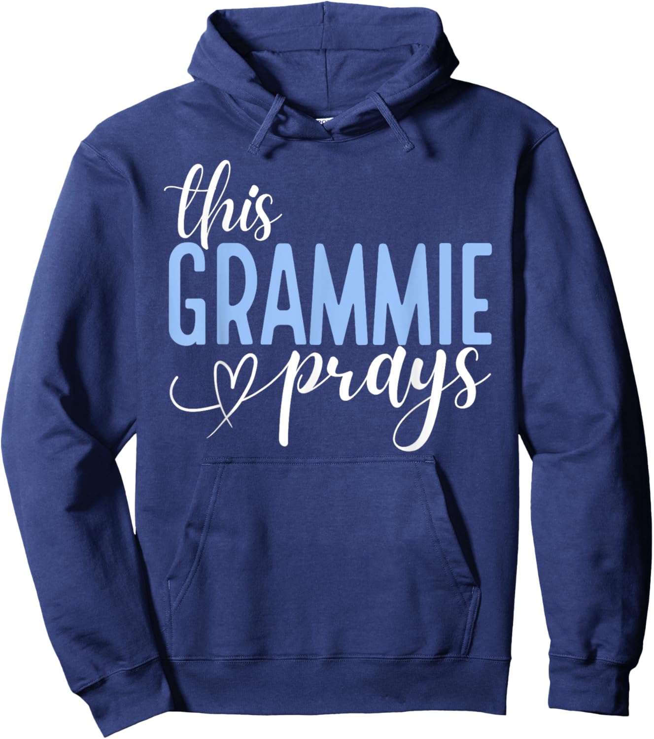 This Grammie Prays Perfect Christian Grandma Hoodie - Hoodie | Navy