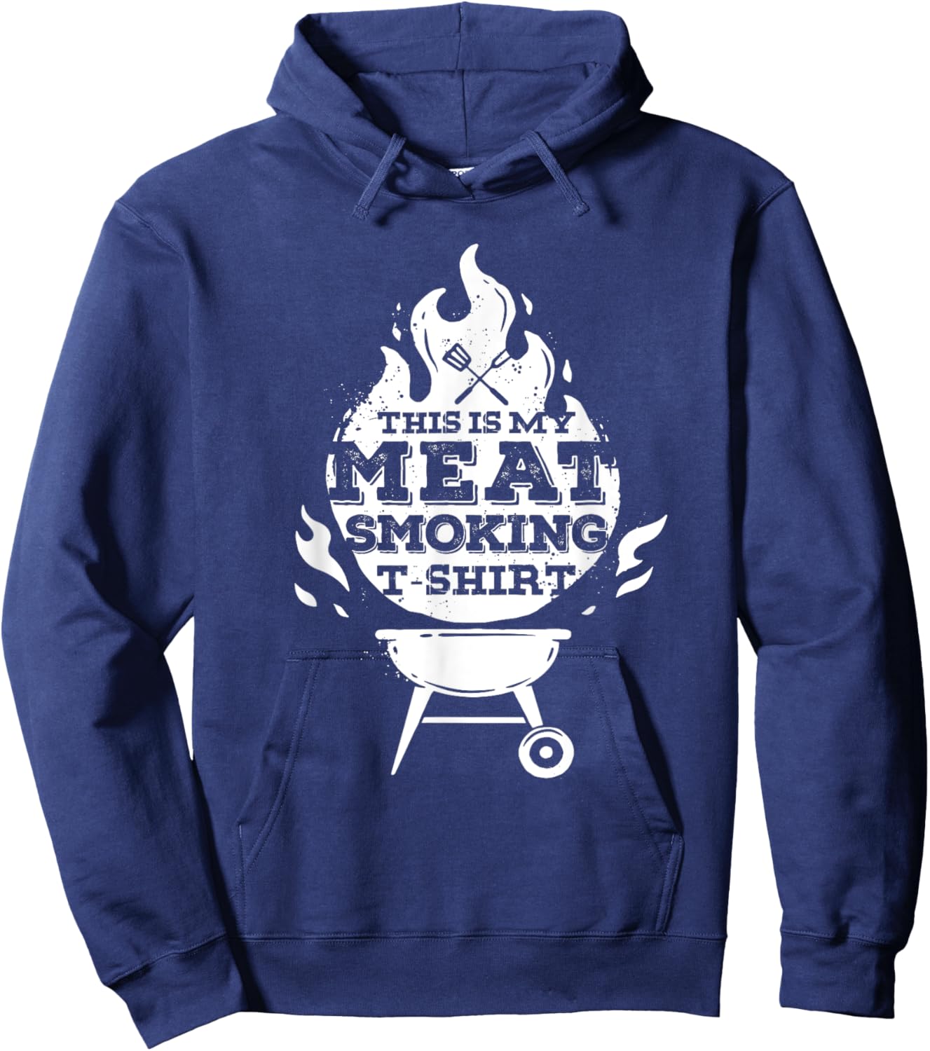 BBQ Smoker Vintage This Is My Meat Smoking Hoodie - Hoodie | Navy