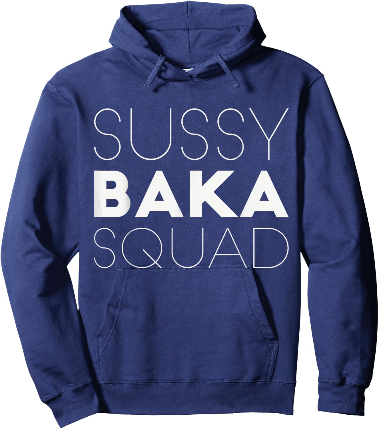 Funny Meme Sussy Baka Squad Hoodie - Hoodie | Navy