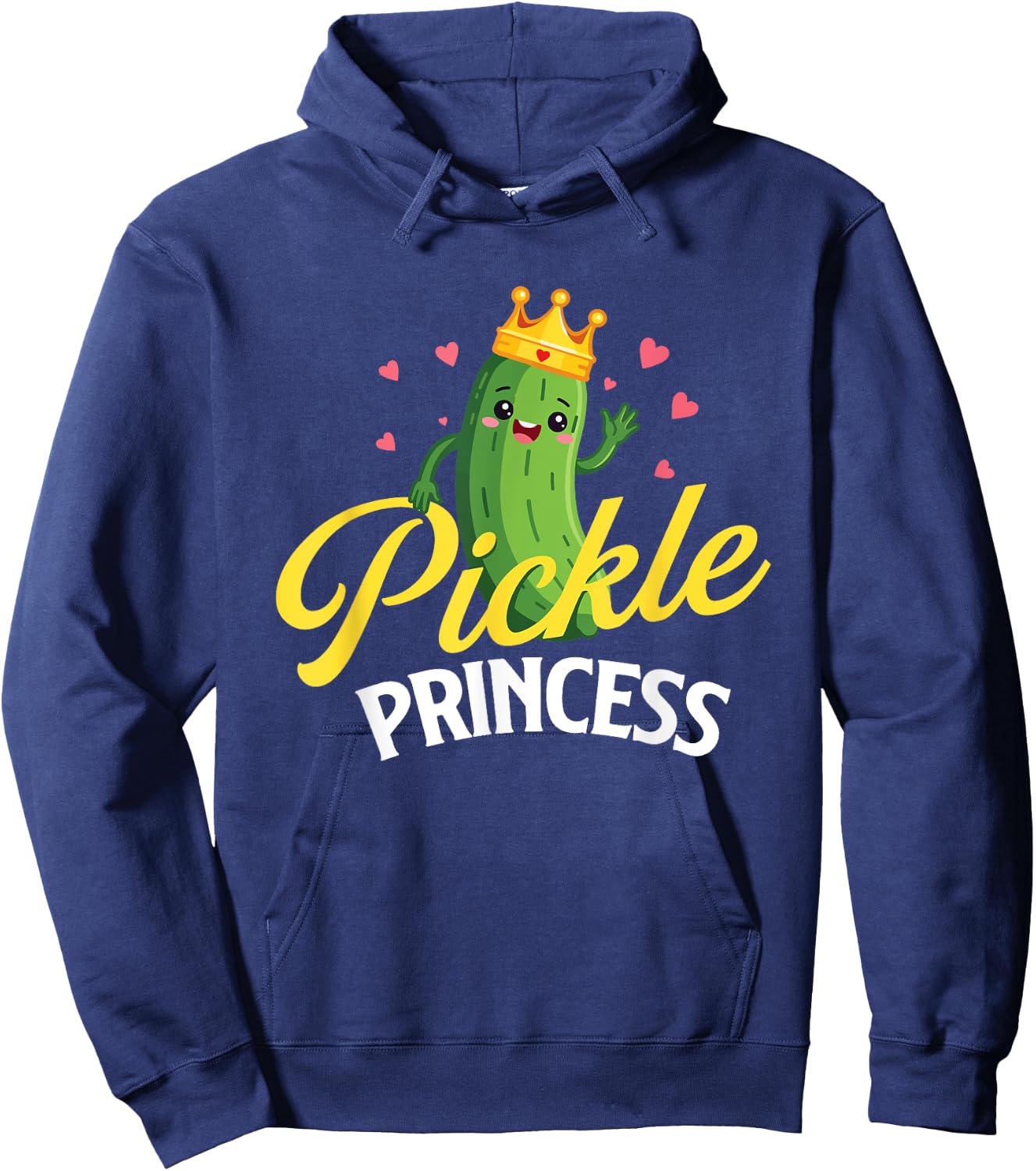 Pickle Princess - Dill Pickle Lover Pickling Cucumber Hoodie - Hoodie | Navy