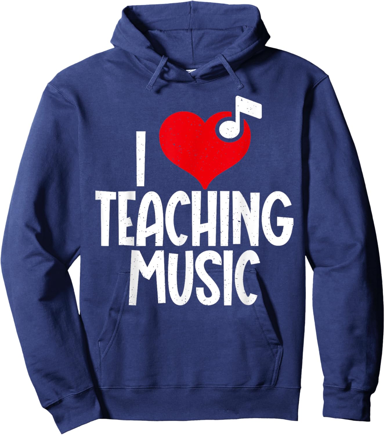 I love Teaching Music Teacher Men Women Hoodie - Hoodie | Navy