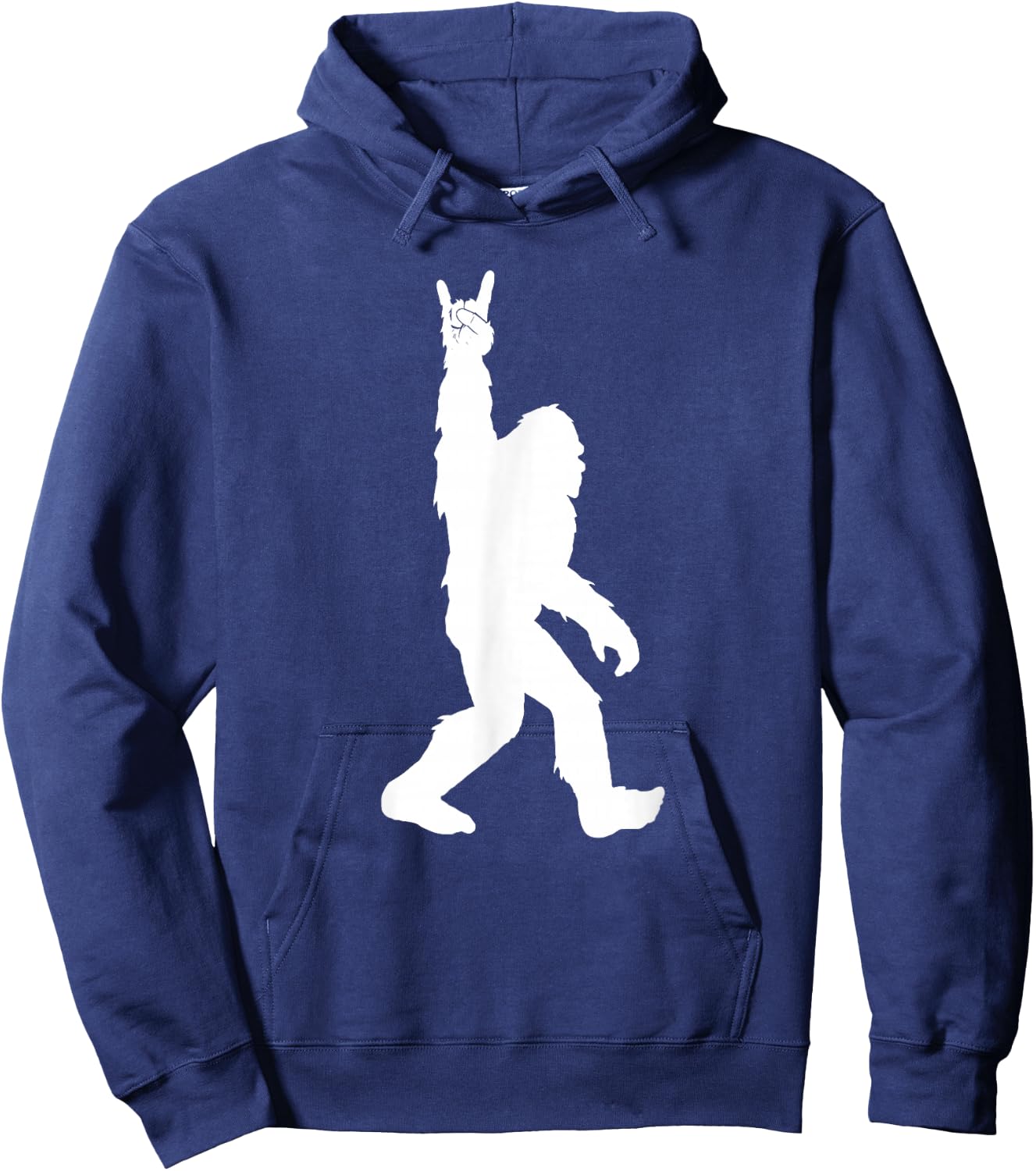 Funny Bigfoot Rock and Roll for Sasquatch Believers Hoodie - Hoodie | Navy
