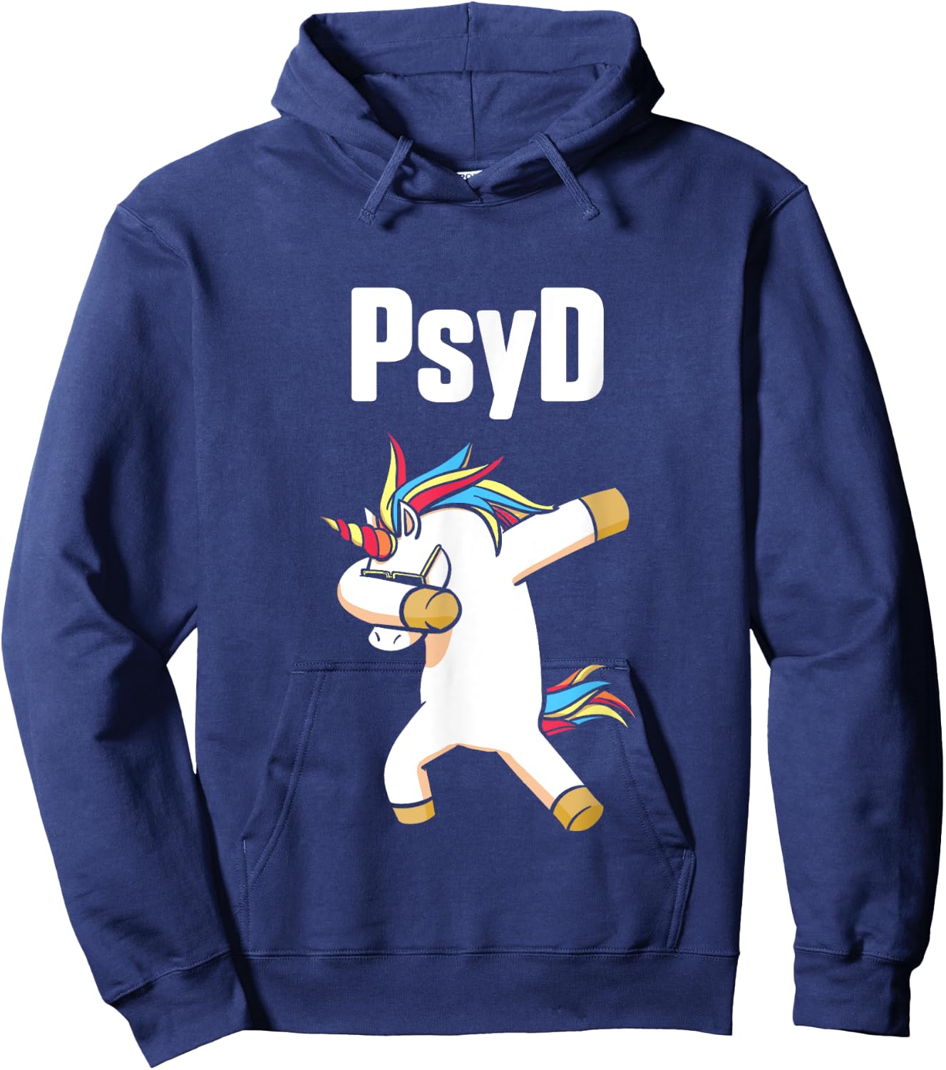 PsyD Doctor of Psychology Unicorn Doctorate Graduation Hoodie - Hoodie | Navy