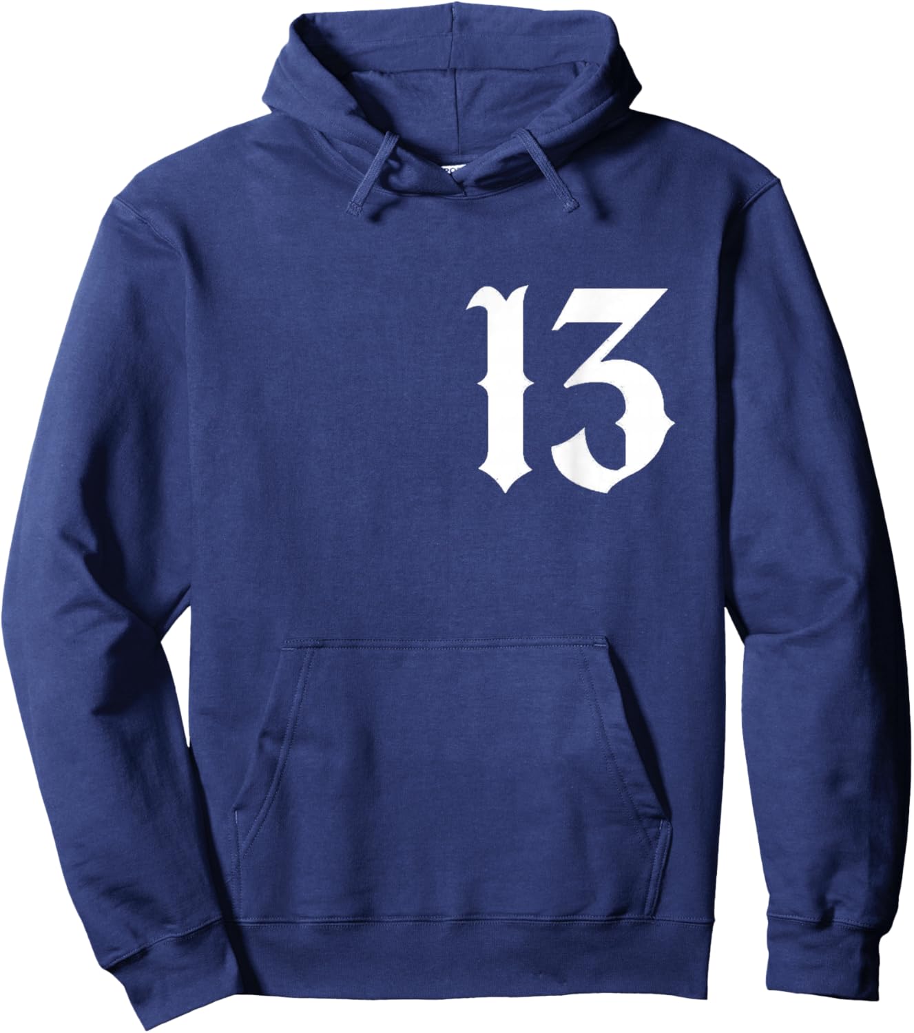 13 , Lucky Number 13, 13 Mobile Phone Case, Number 13 Hoodie - Hoodie | Navy