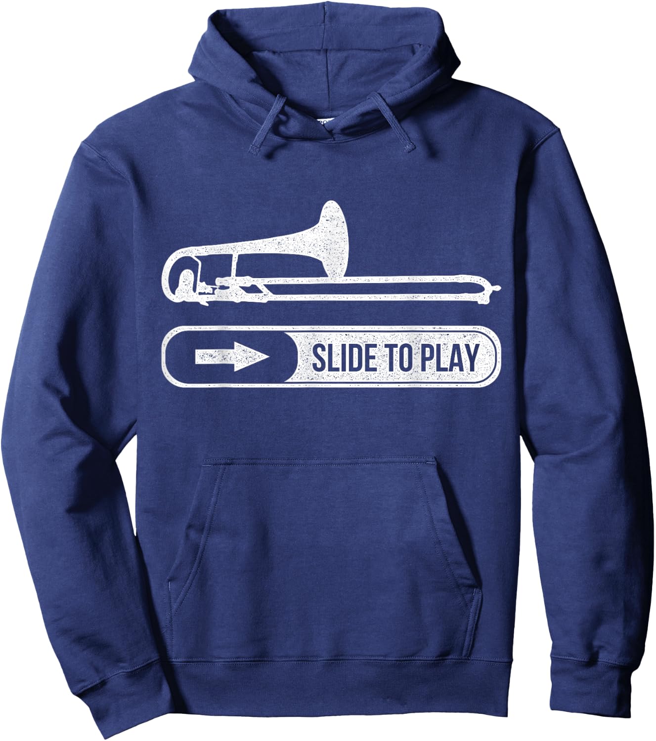 Funny Trombone Trombonist Gift Hoodie - Hoodie | Navy