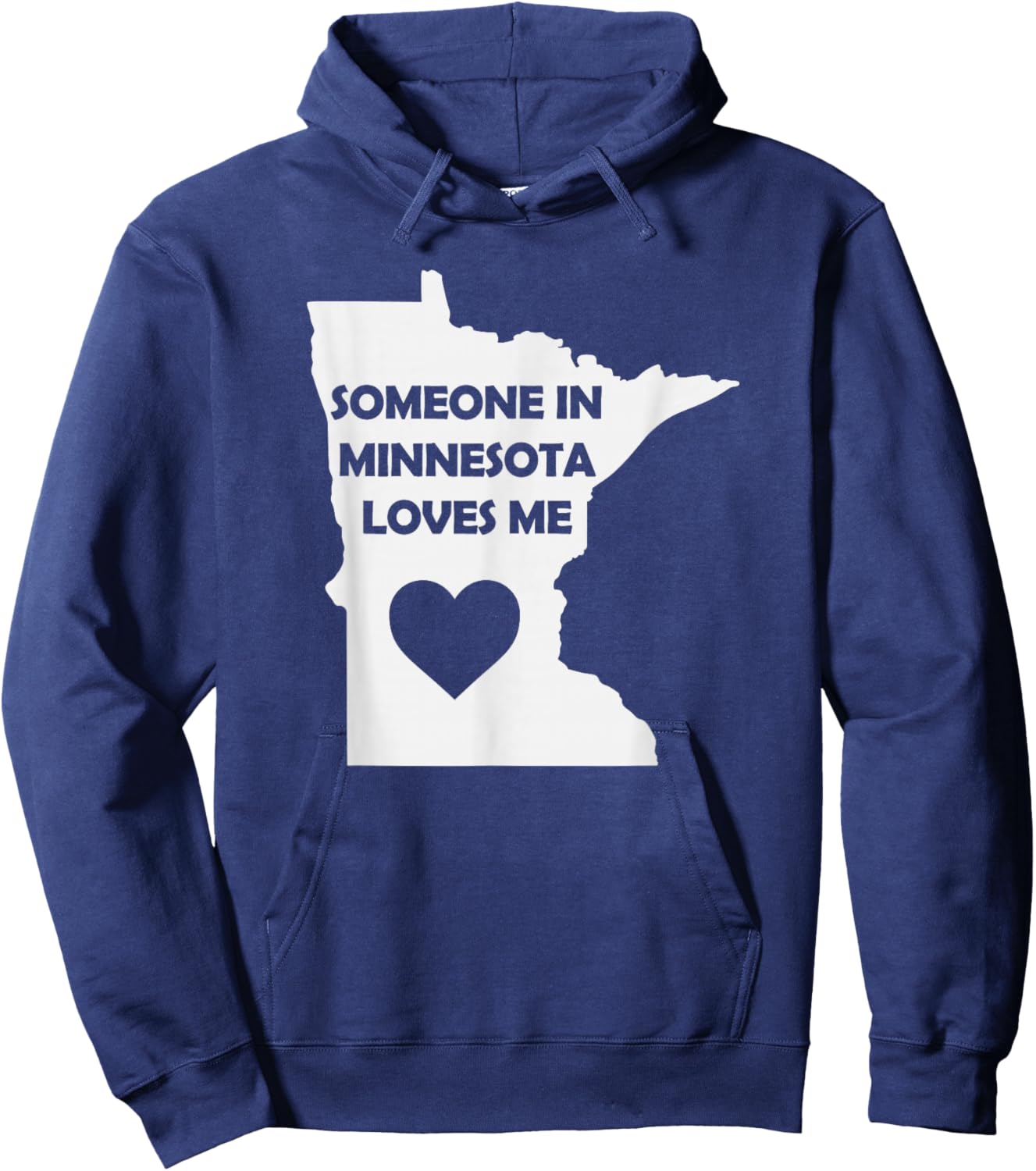 Someone In Minnesota Loves Me Family for Adults Kids Girls Hoodie - Hoodie | Navy