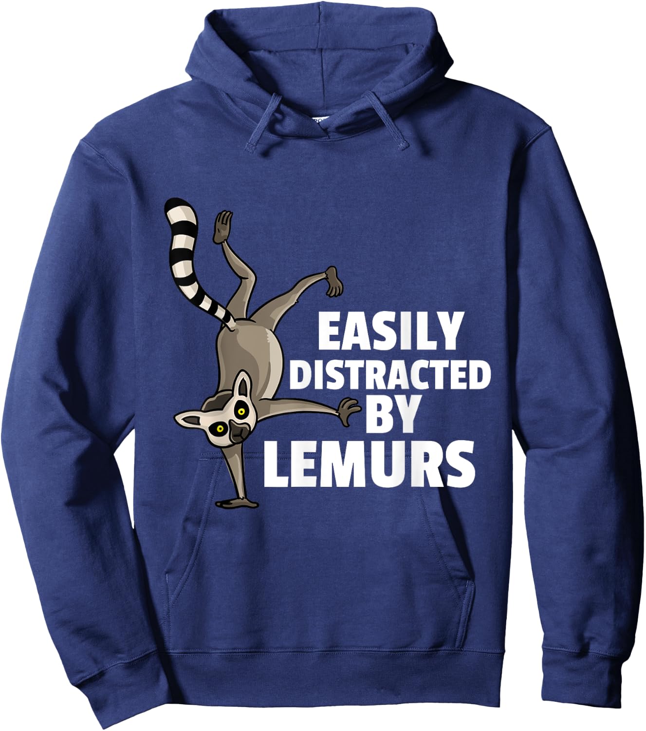 Lemur Monkey Funny Cute Sifakas Madagascar Love Hoodie - Hoodie | Navy