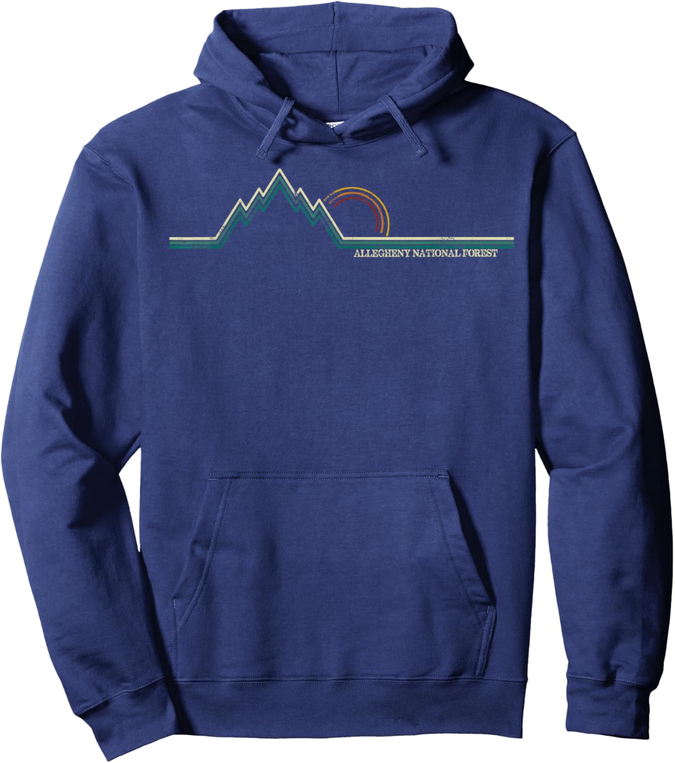 Allegheny National Forest (Pennsylvania) Hoodie - Hoodie | Navy