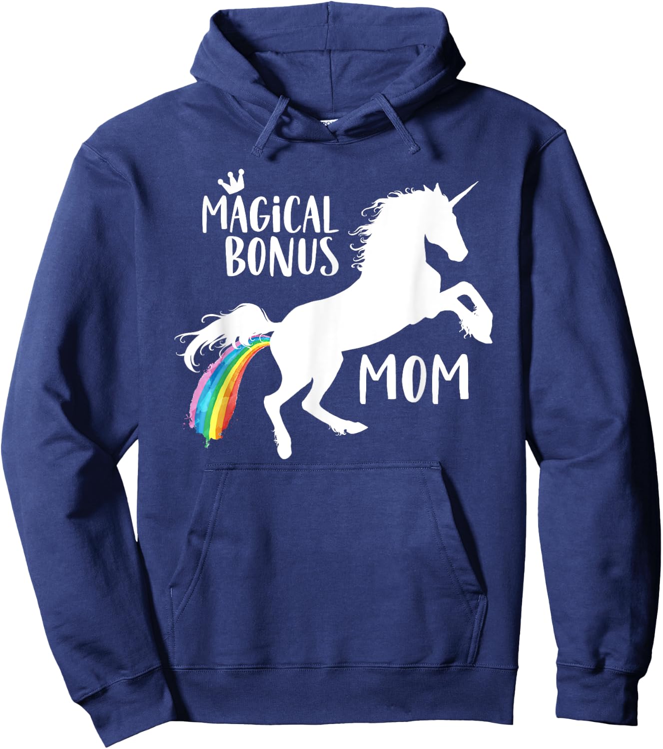 Magical Bonus mom Unicorn Stepmother Best Stepmom Ever Horse Hoodie - Hoodie | Navy