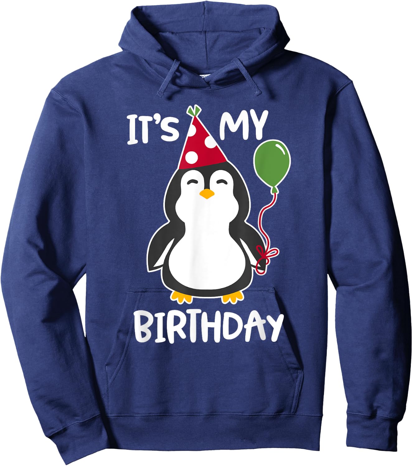 It's My Birthday Penguin Shirt Hoodie - Hoodie | Navy