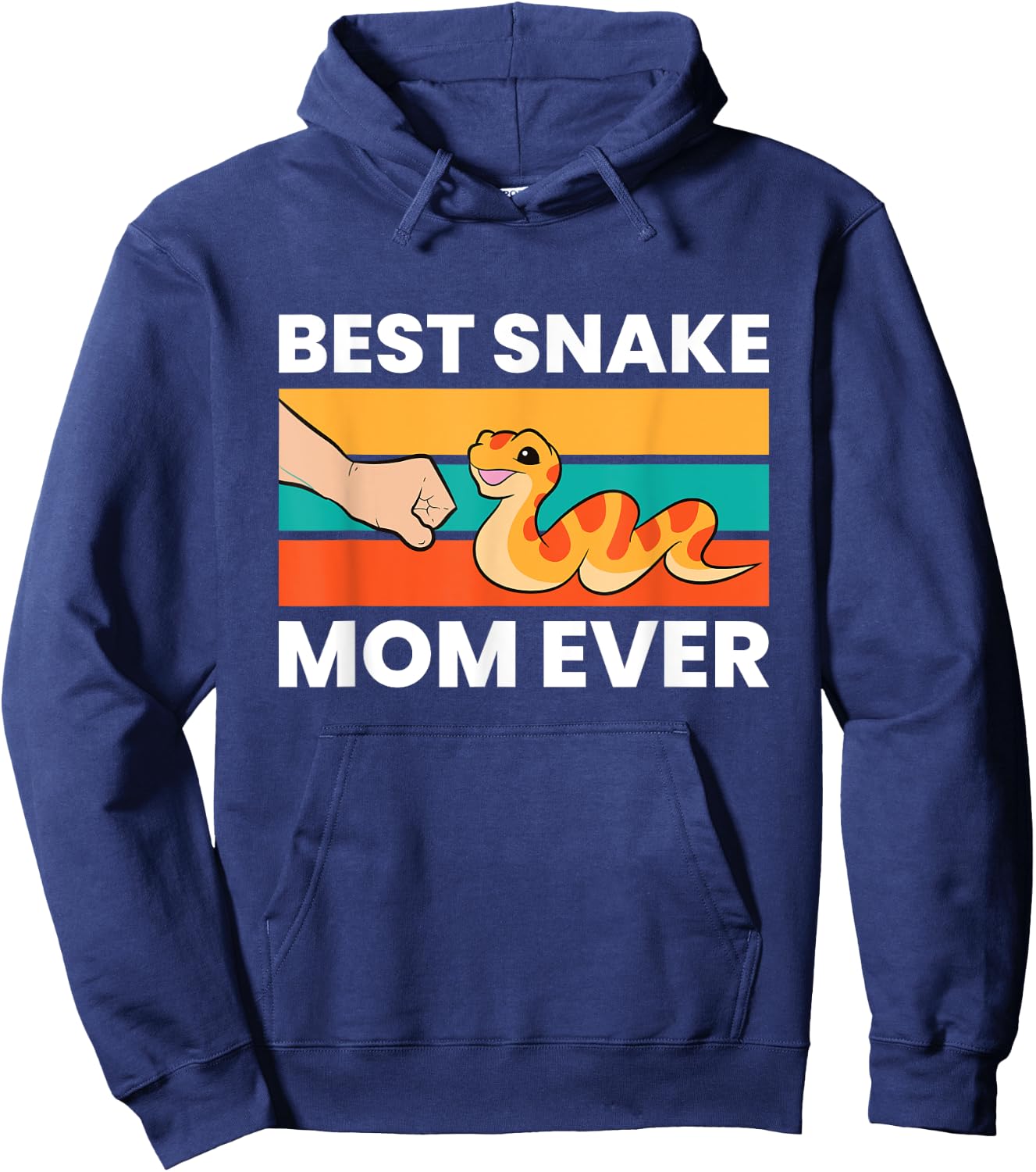 Pet Snake Best Snake Mom Ever Hoodie - Hoodie | Navy