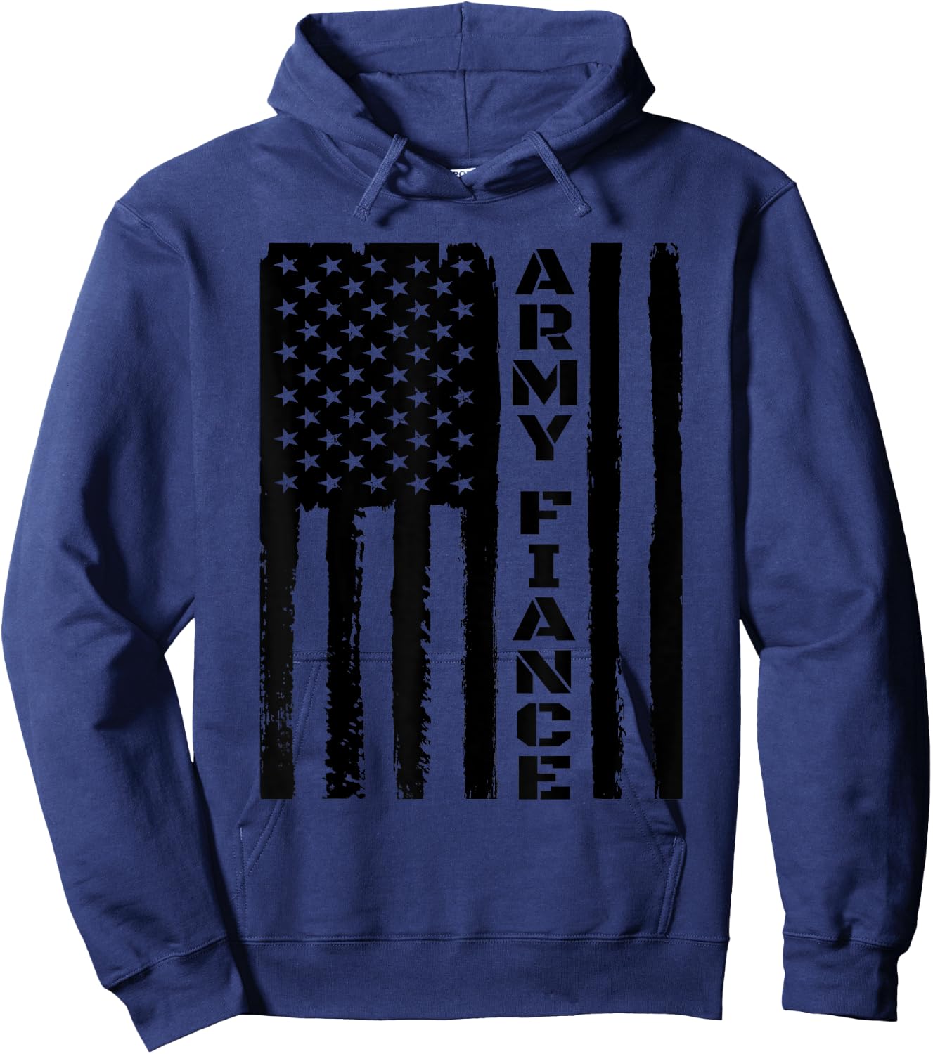 Proud Army Fiancé - Military Fiancé Veteran's Day Idea Hoodie - Hoodie | Navy