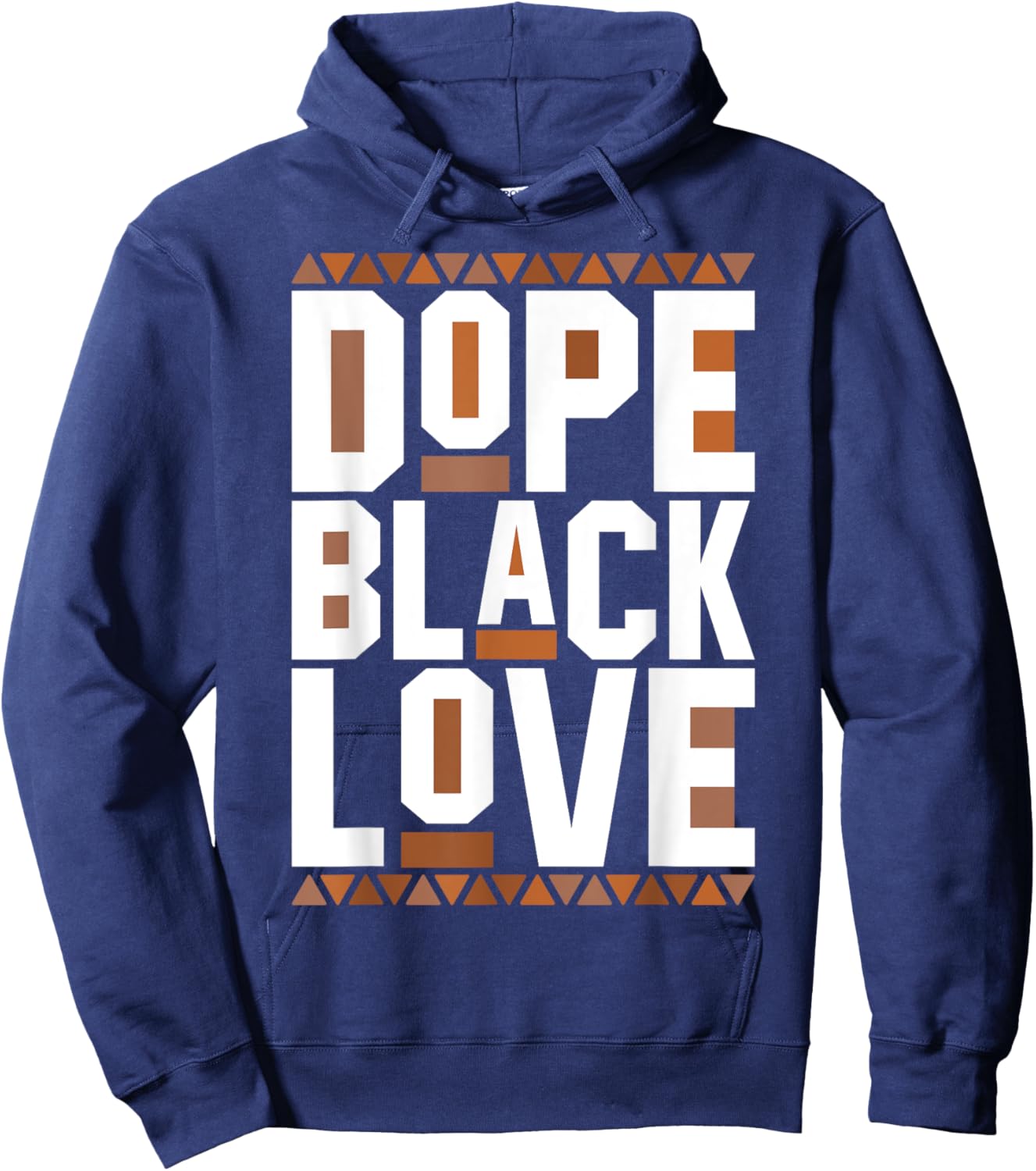 Dope Black Love Matching Couple African History Month Hoodie - Hoodie | Navy