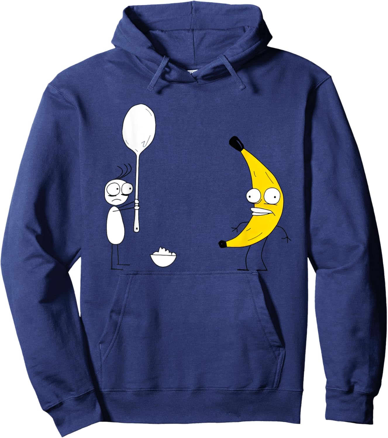 Rejected Spoon Banana Funny Women Hoodie - Hoodie | Navy