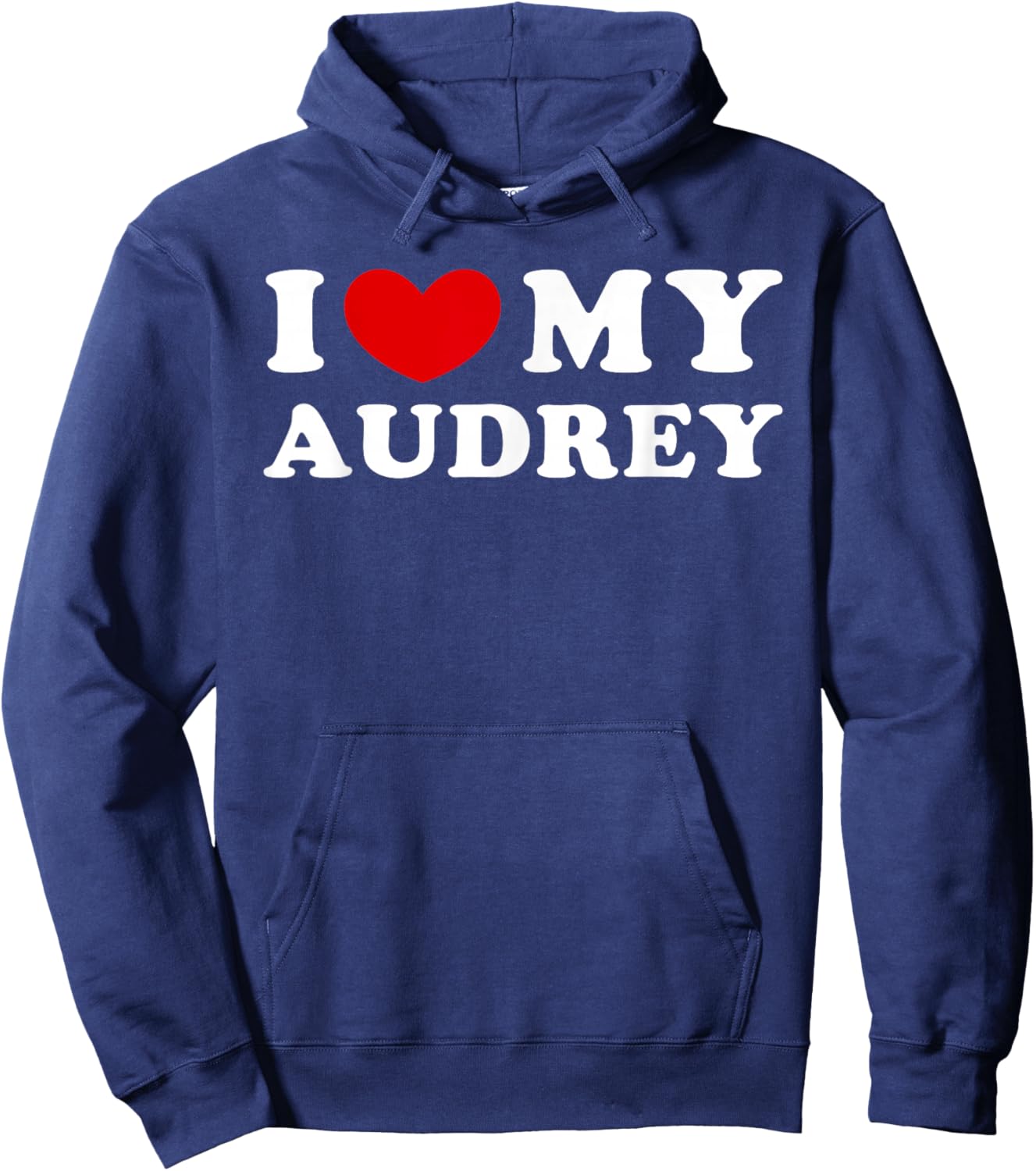 I Love My Audrey, I Heart My Audrey Hoodie - Hoodie | Navy