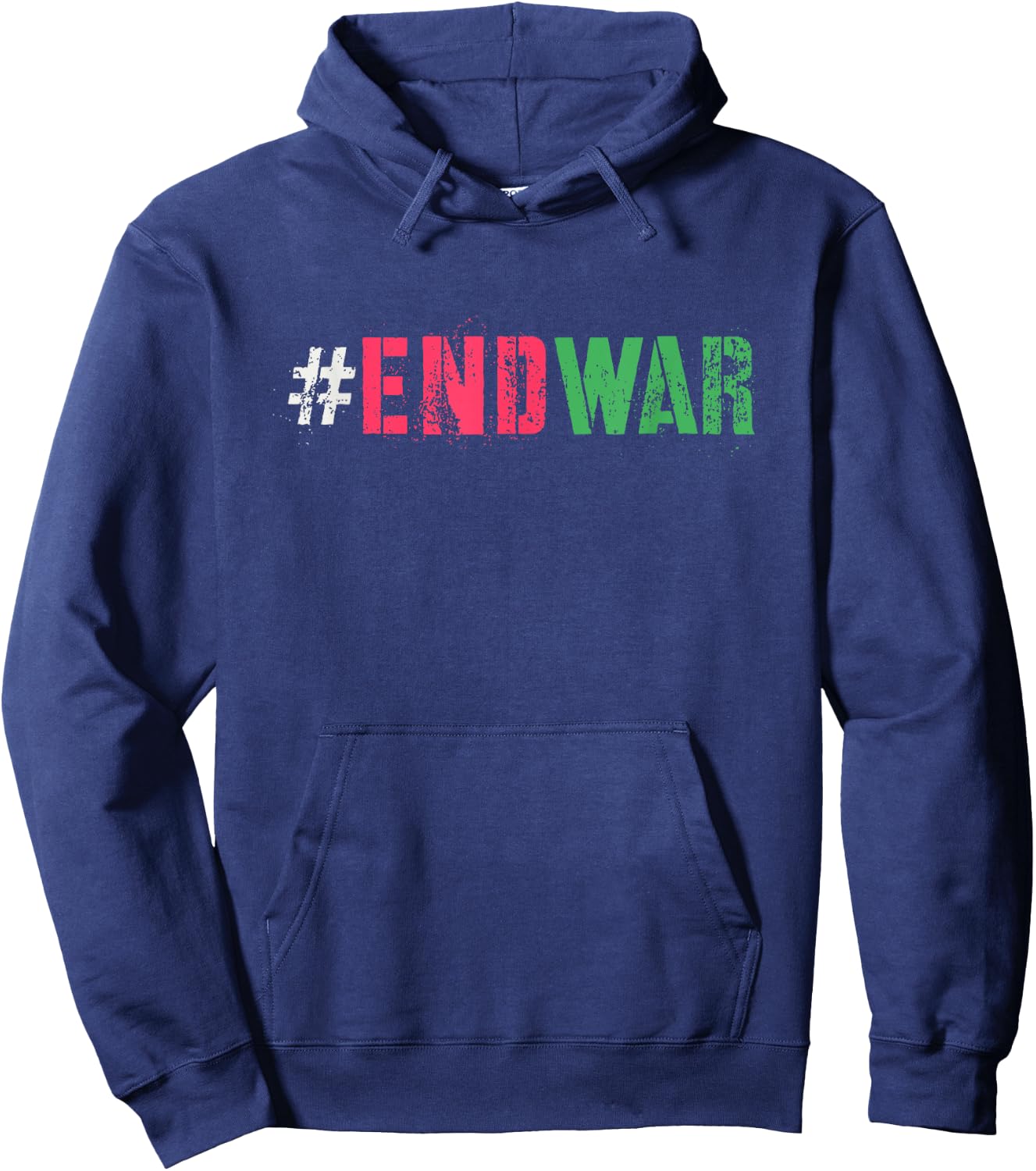 Campaign END WAR Peace Say No To Bloodshed Anti Fighting Hoodie - Hoodie | Navy