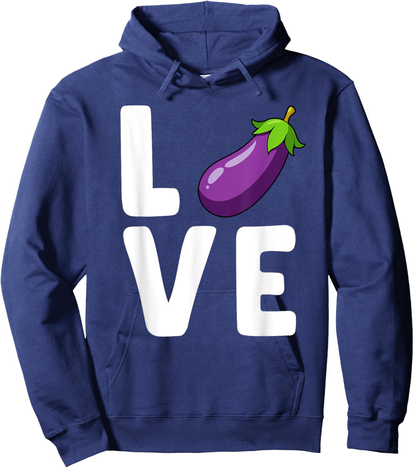 Eggplant Art Women Kids Veggie Vegetable Eggplant Hoodie - Hoodie | Navy