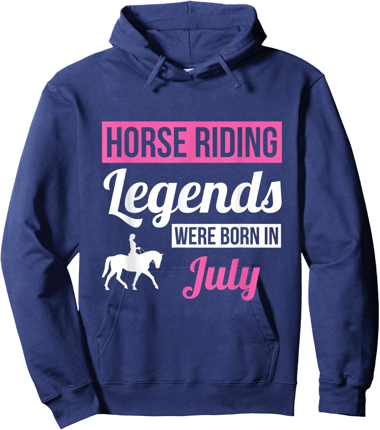 Horse Riding Legends Were Born In July Birthday Gift Horse Hoodie - Hoodie | Navy