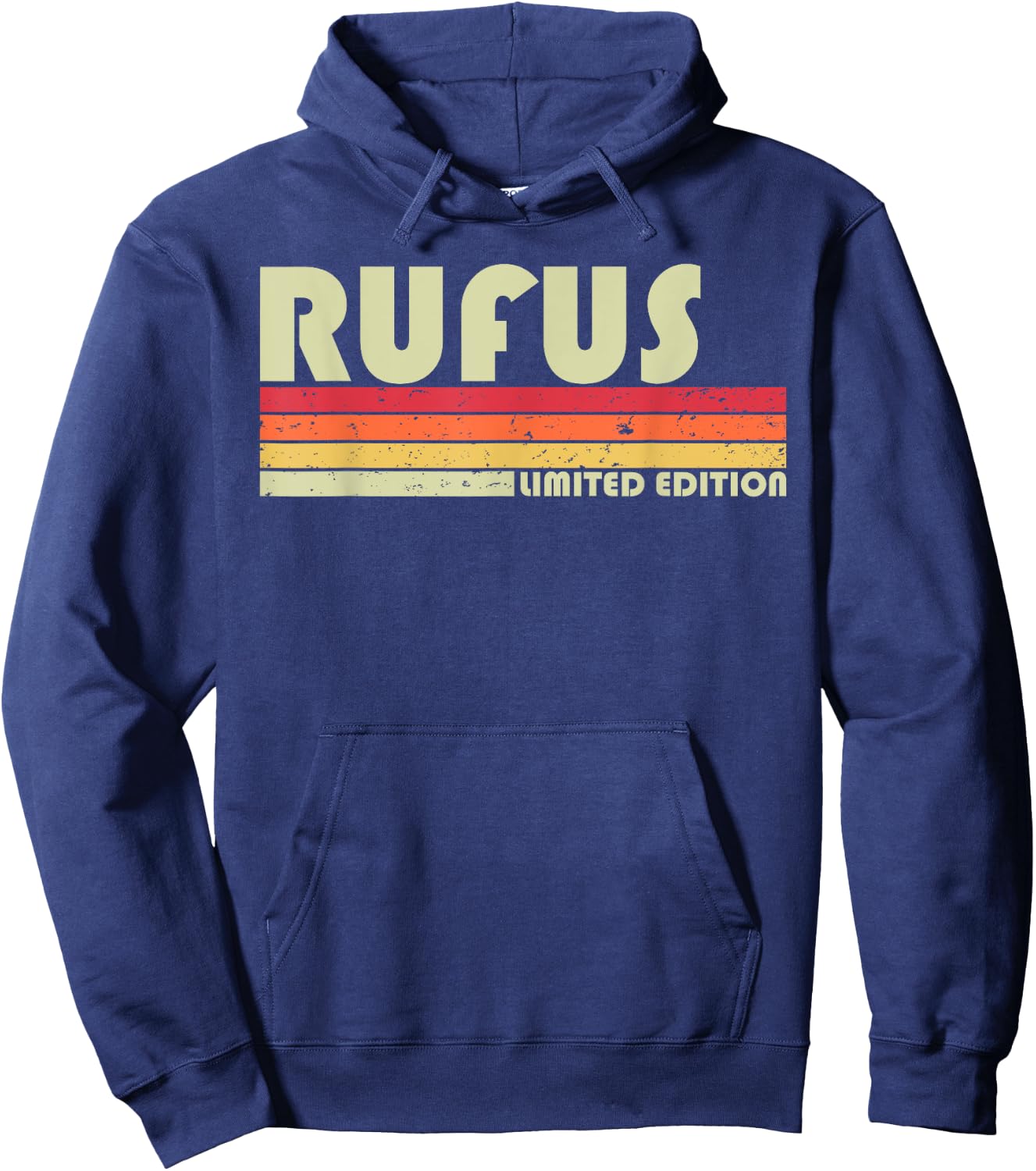 RUFUS Gift Name Personalized Funny Retro Vintage Birthday Hoodie - Hoodie | Navy