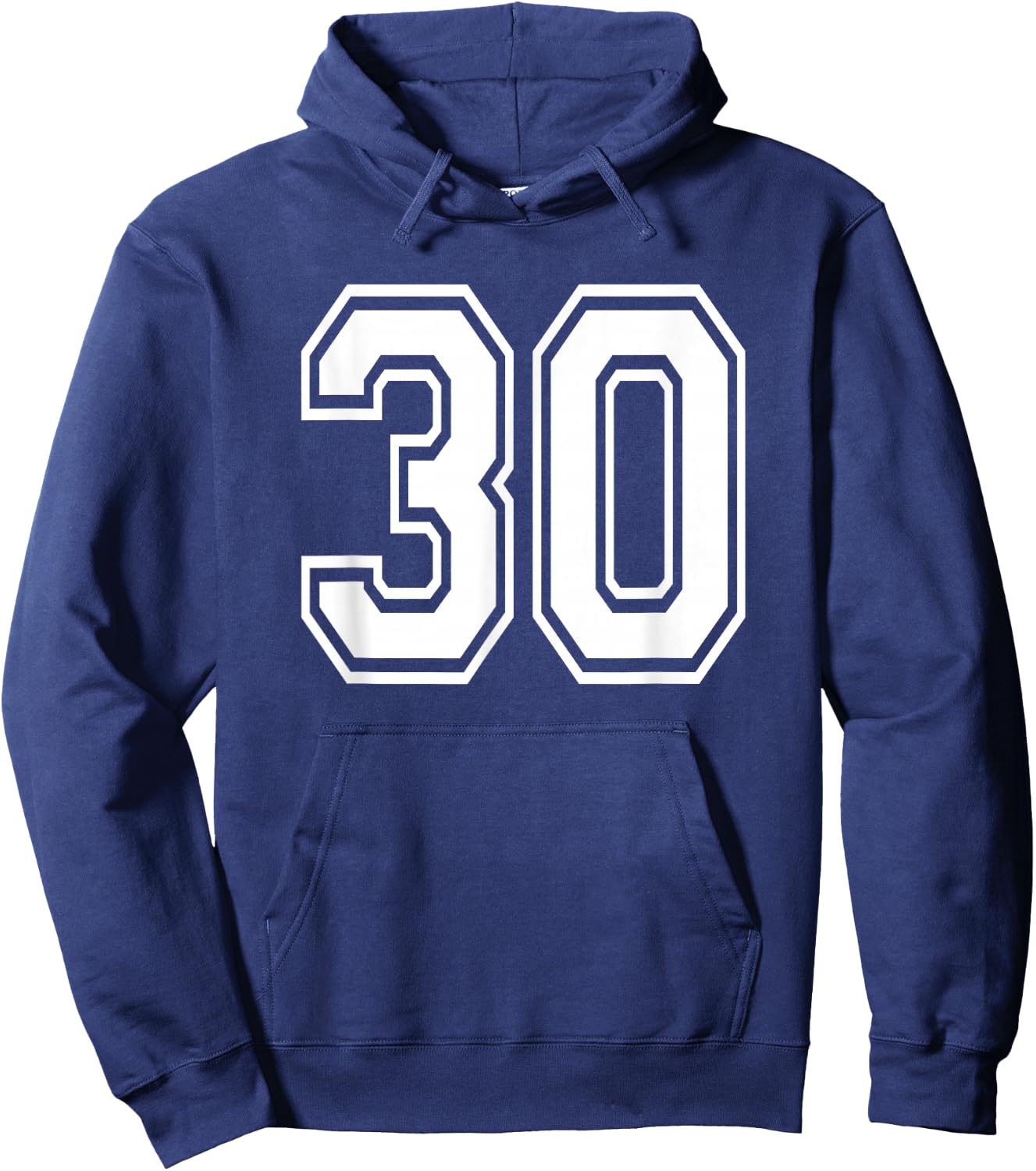 Number 30 30th Birthday Gift Player Team Numbered Jersey Hoodie - Hoodie | Navy