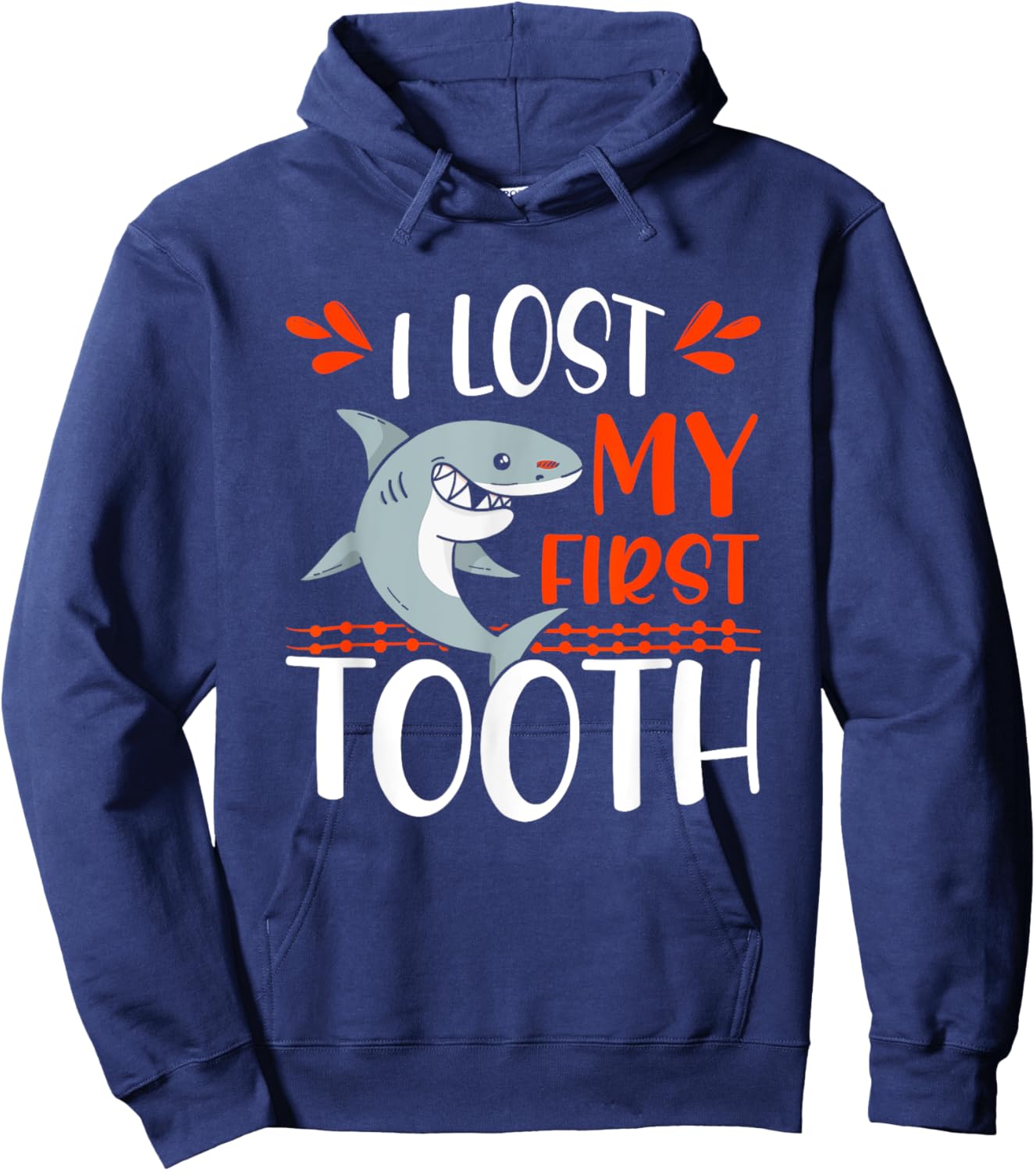I Lost My First Tooth Kids Toddler Tooth Fairy Idea for Boys Hoodie - Hoodie | Navy