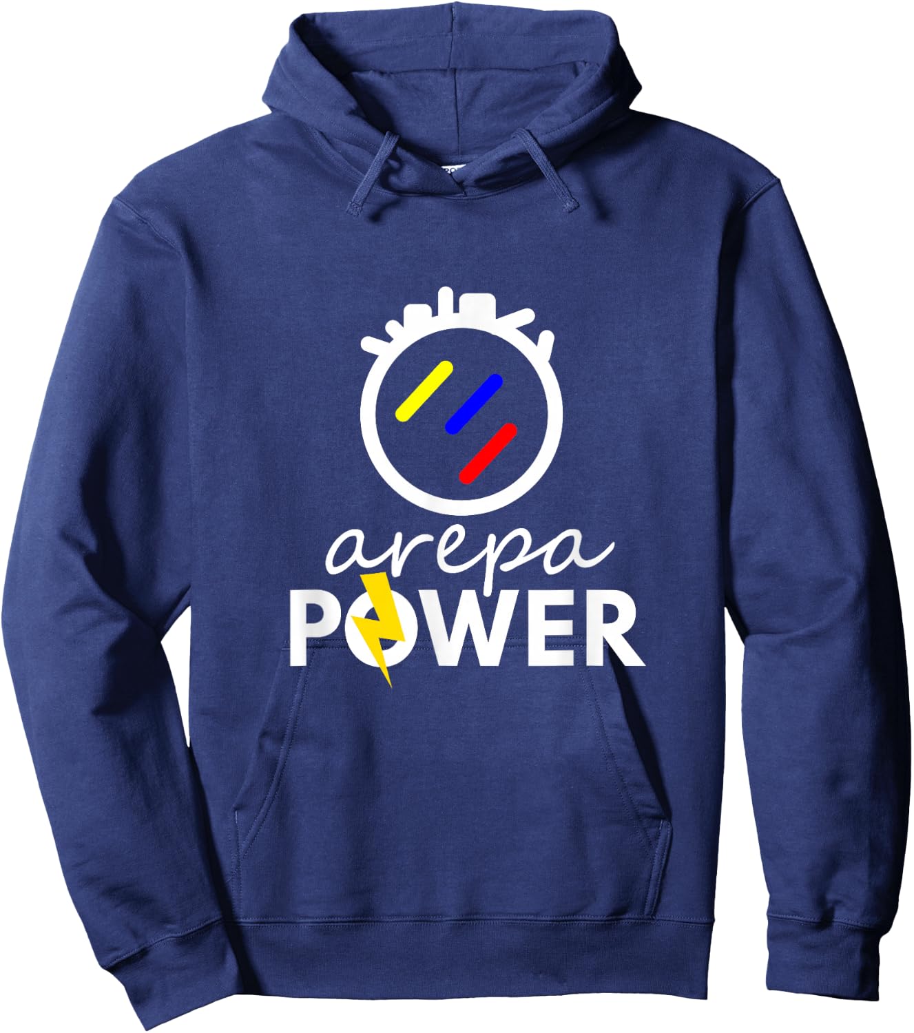 Arepa Power Latin Pride Funny Flag Gift Hoodie - Hoodie | Navy