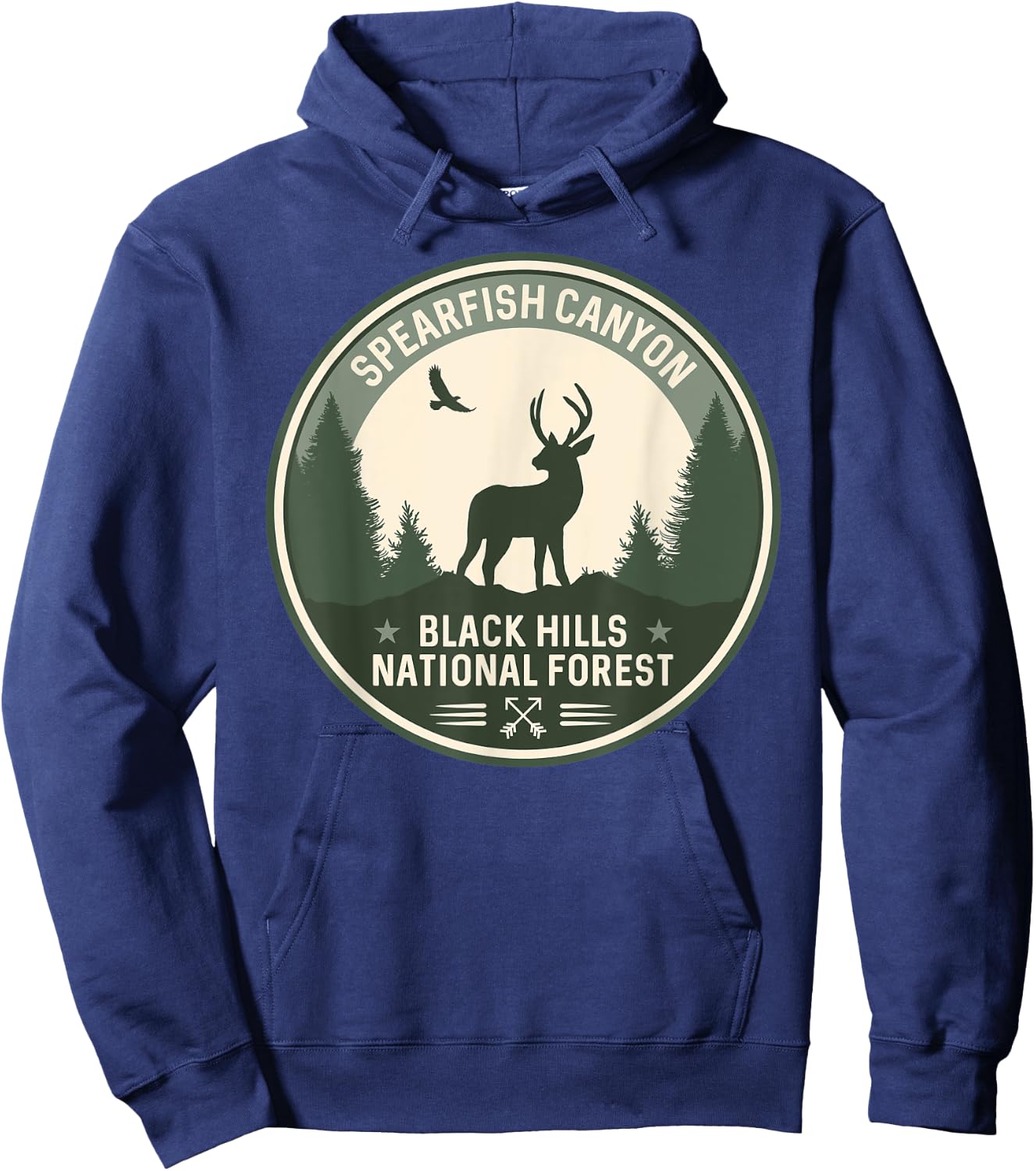 Spearfish Canyon Black Hills National Forest Hoodie - Hoodie | Navy
