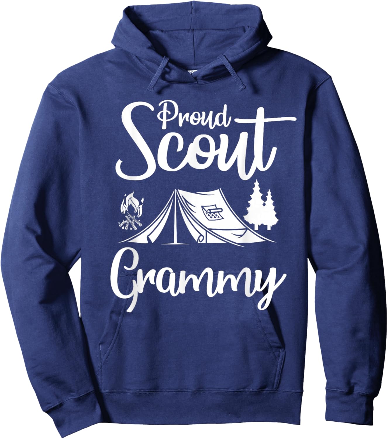 Proud Scout Grammy Camping Scouting Tent Scout Grama Leader Hoodie - Hoodie | Navy