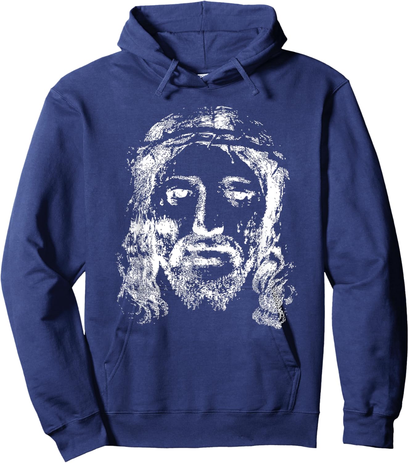 Jesus Christ Face Hoodie - Hoodie | Navy