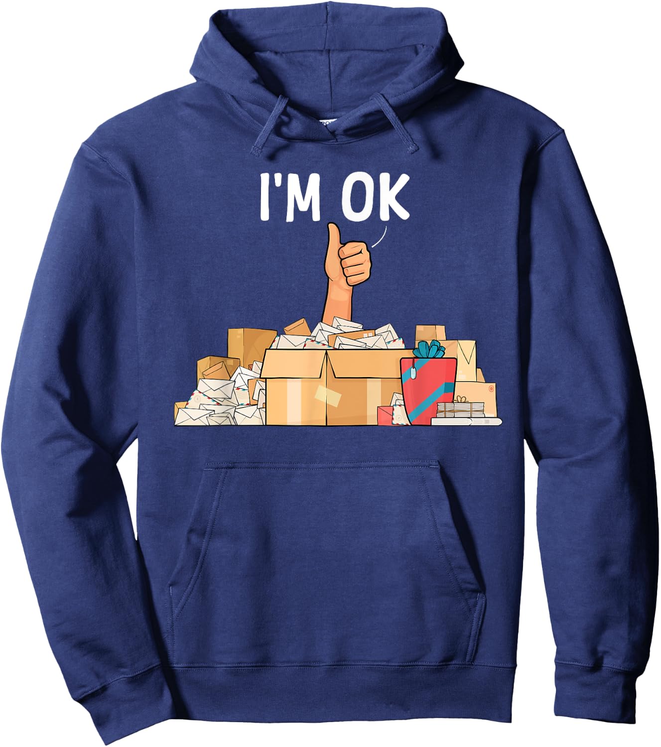 Postal Worker Art Women Postman Post Office Mailman Hoodie - Hoodie | Navy