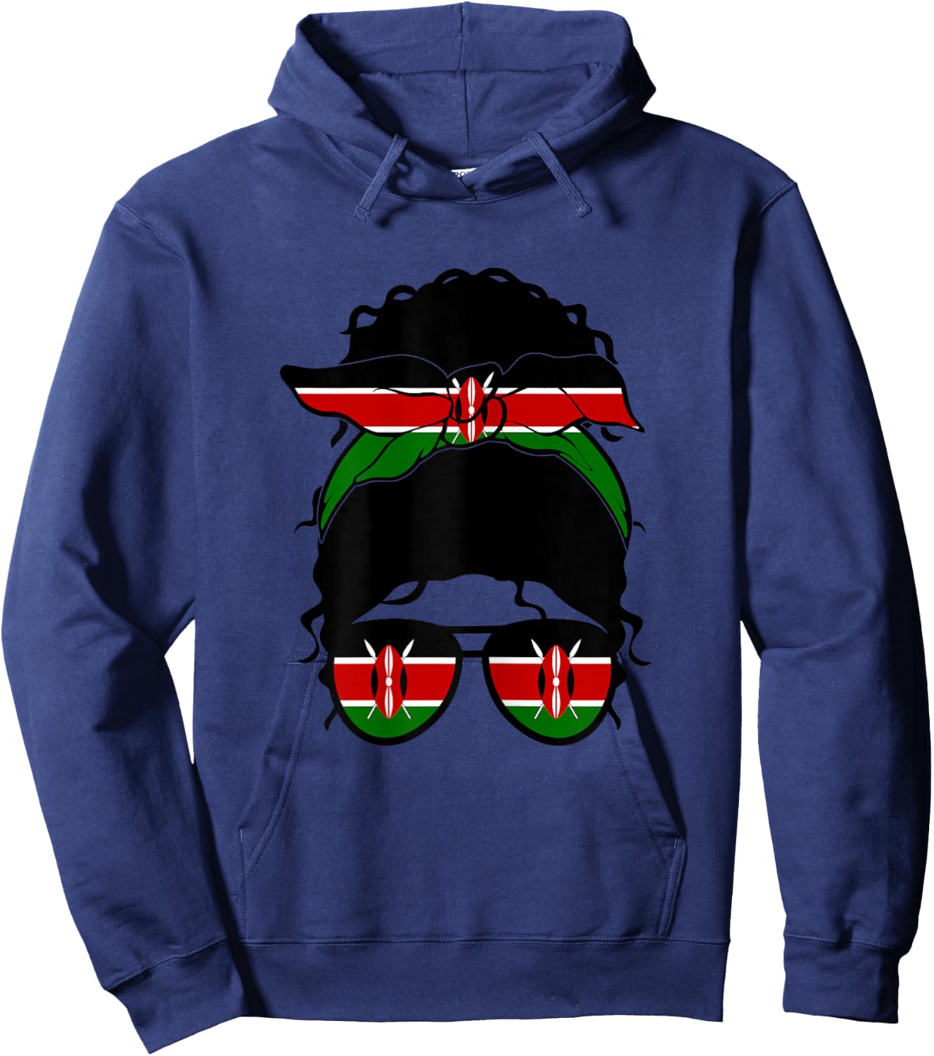 Kenya Girl Kenya Flag Kenya Proud Kenya Woman Hoodie - Hoodie | Navy