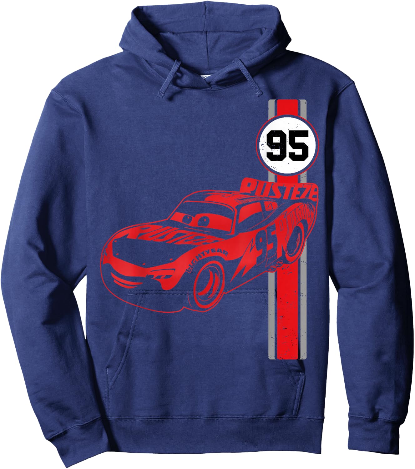 Disney Pixar Cars 3 Lighting McQueen Jersey Graphic Hoodie - Hoodie | Navy