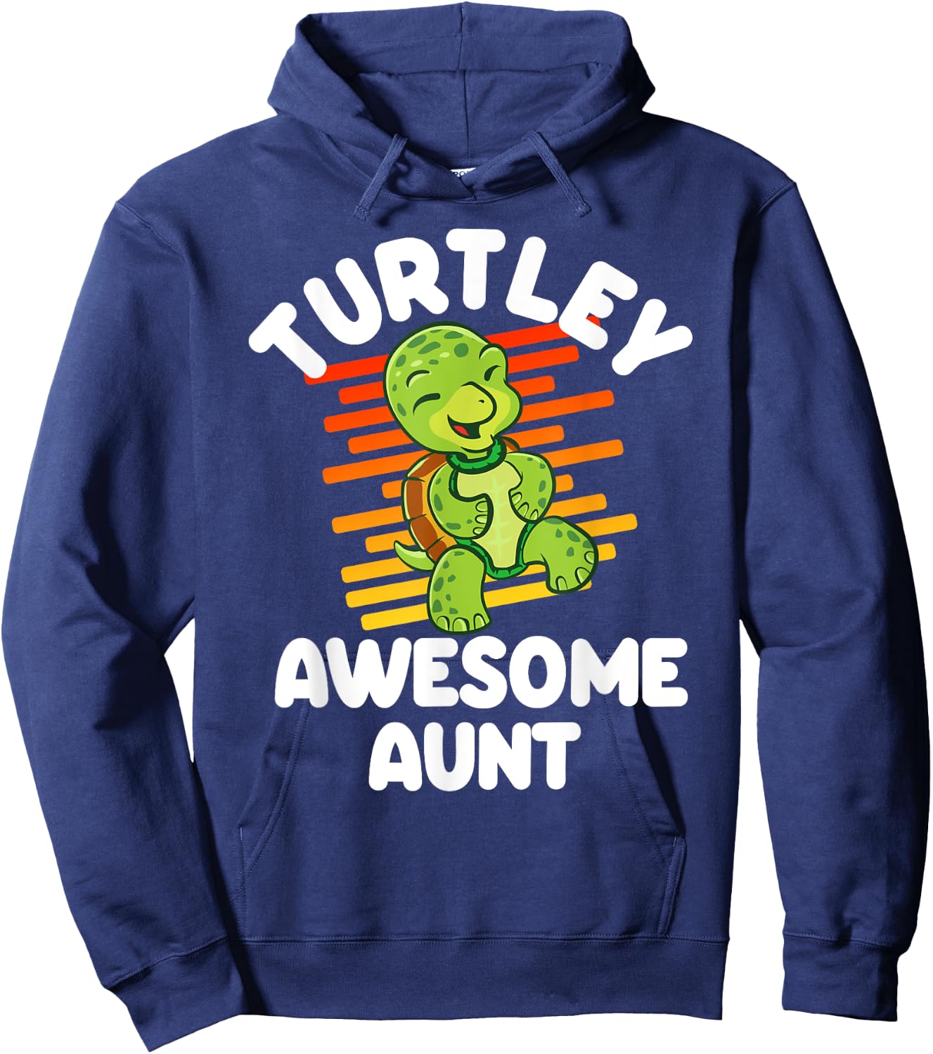 Turtley Awesome AA Apparel Co. Kids Adults , Black, 3X-Large, Short Sleeve, Classic Fit, Turtle Design Hoodie - Hoodie | Navy