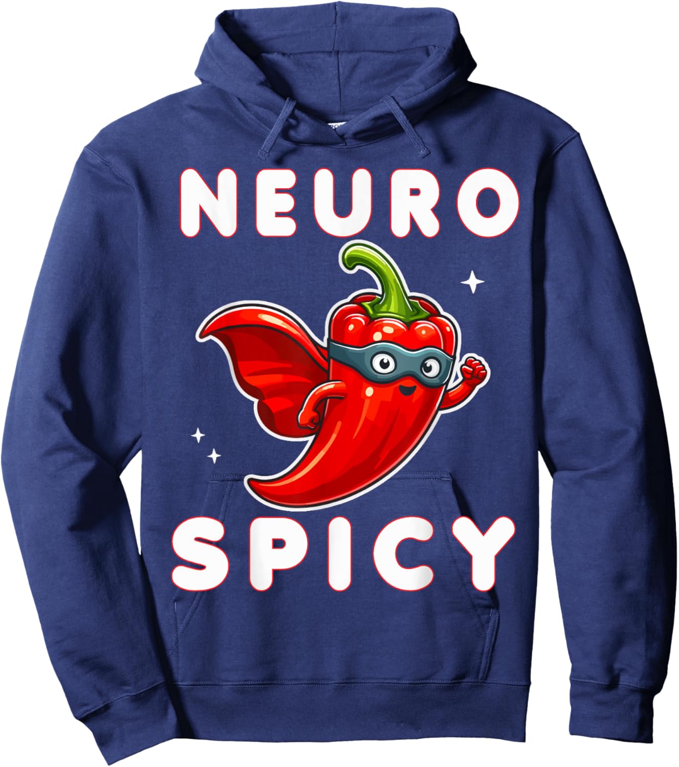 Neurotypical Neurodiversity Neuro Spicy Autism Hoodie - Hoodie | Navy