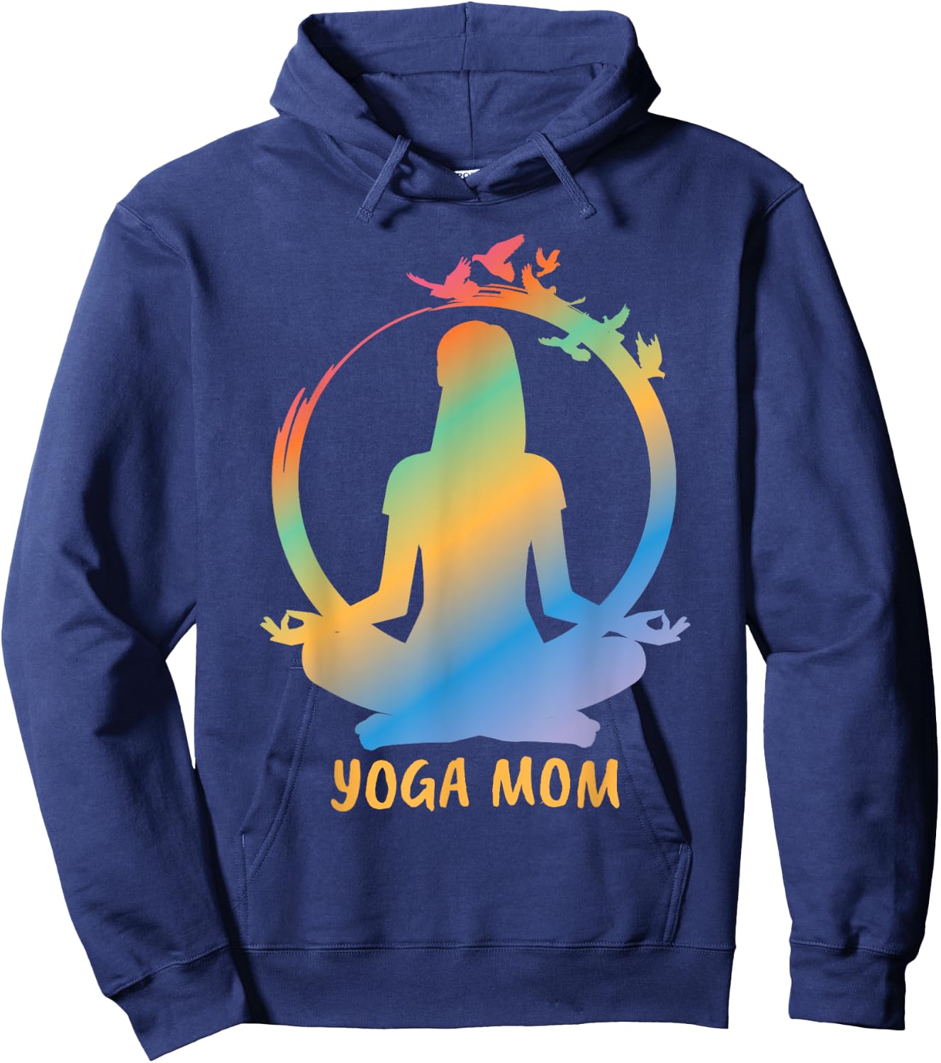Peaceful Yoga Mom Meditation Mother's Day Gift Hoodie - Hoodie | Navy