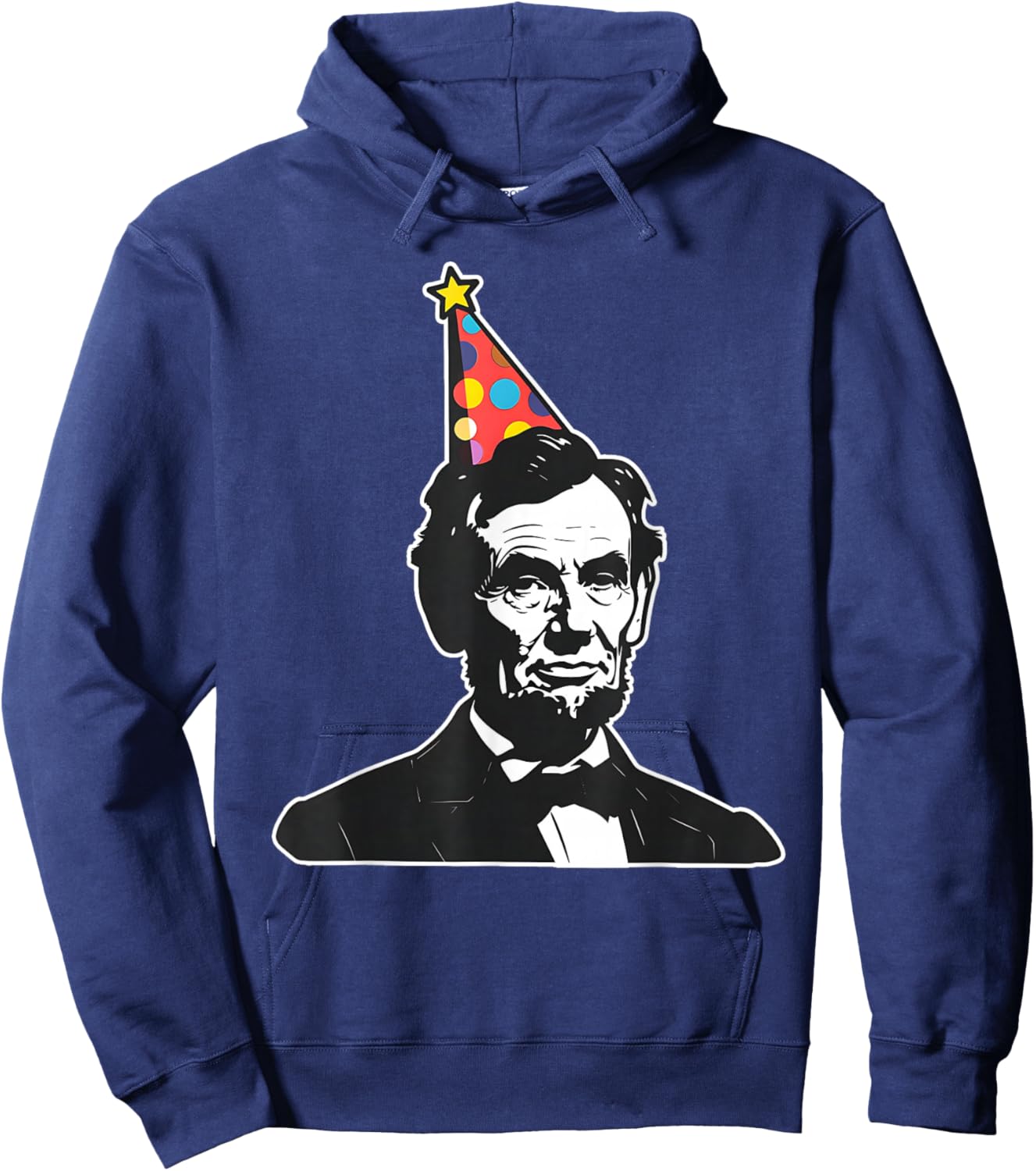 Party like a patriot USA America Hilarious Apparel Funny President Abe Abraham Lincoln's Birthday , Small, Black Hoodie - Hoodie | Navy