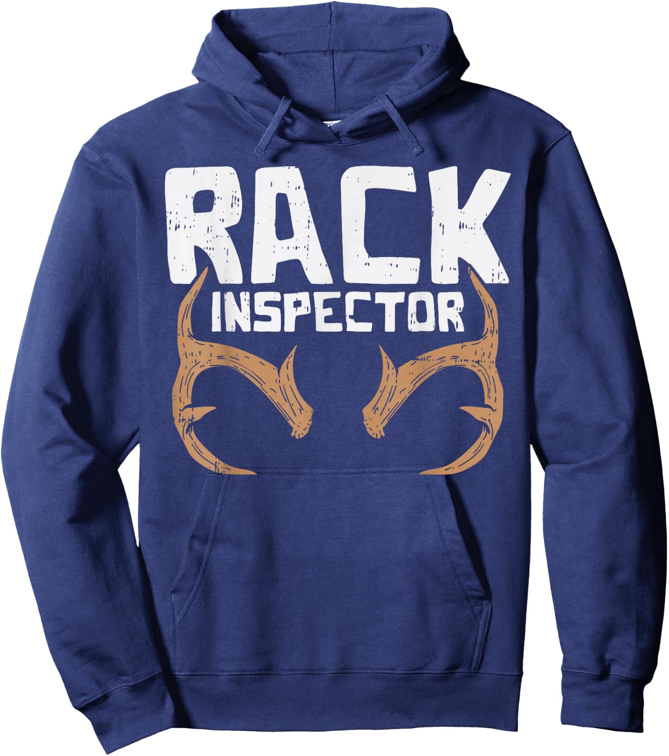 Rack Inspector Funny Deer Elk Buck Bow Hunting Hunter Gift Hoodie - Hoodie | Navy