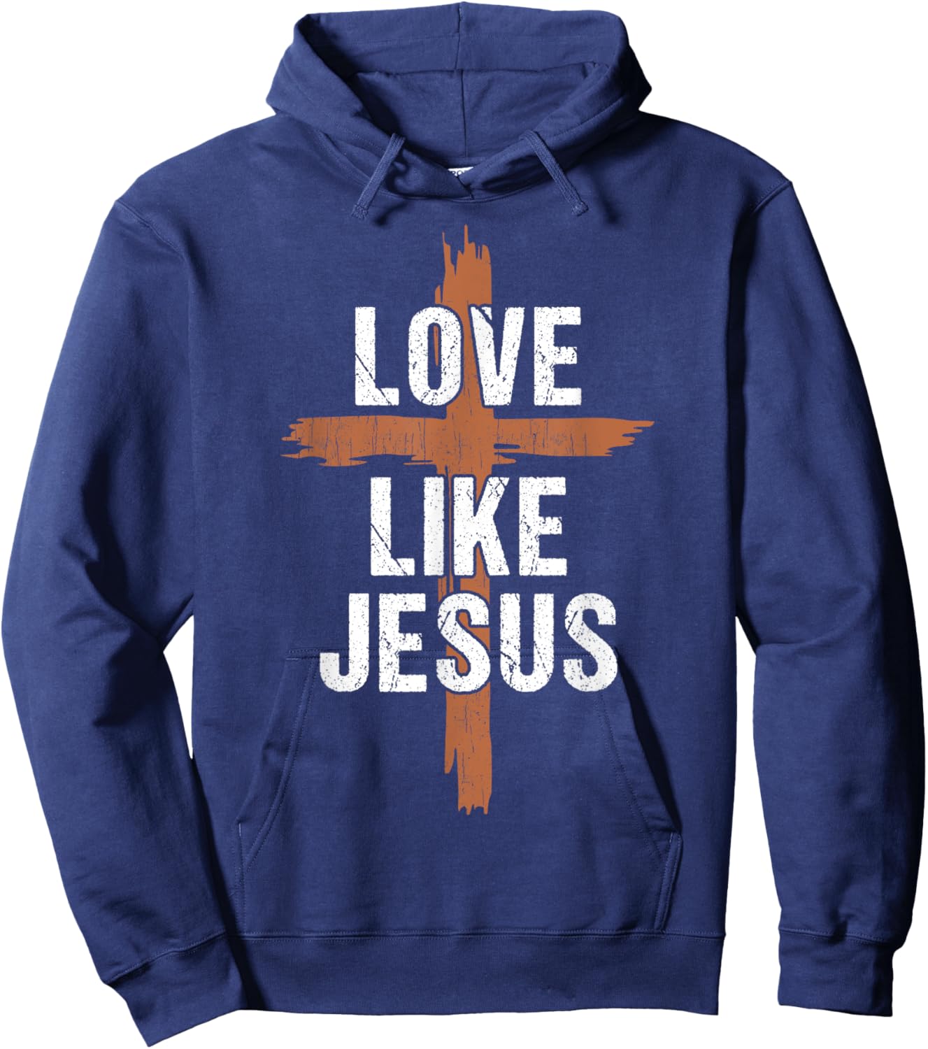 Men Love Like Jesus-Shirt Christian Religious You Heart God Hoodie - Hoodie | Navy