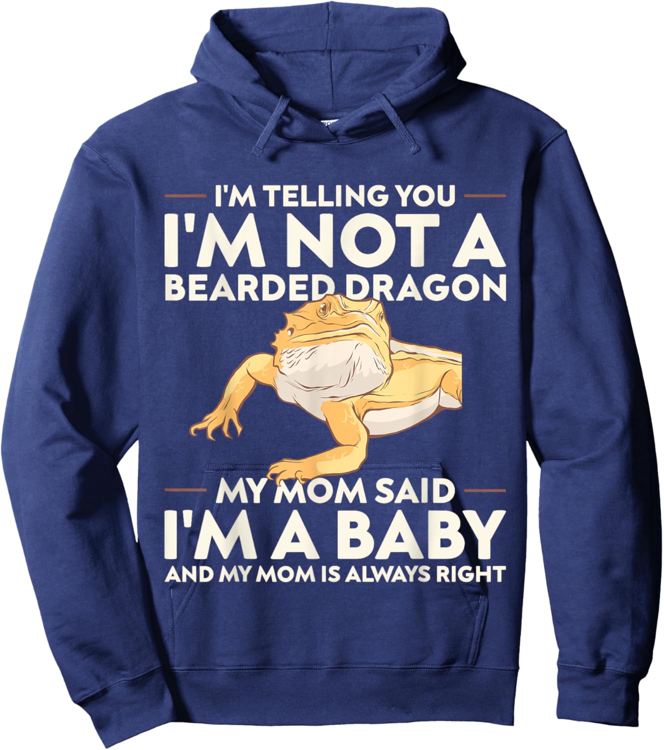 Lizard Bearded Dragon , Women and Kids Hoodie - Hoodie | Navy