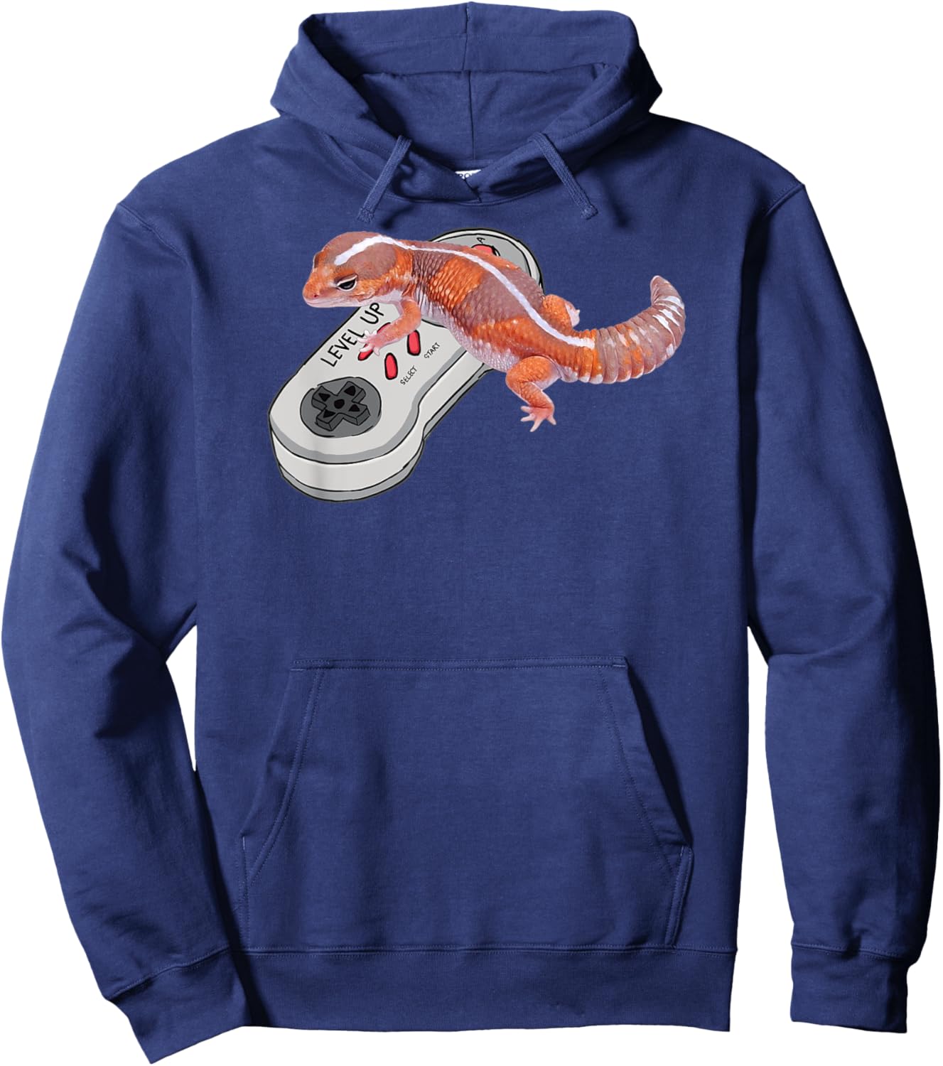 African fat tail gecko Playing Video Game Fat-tail gecko Hoodie - Hoodie | Navy