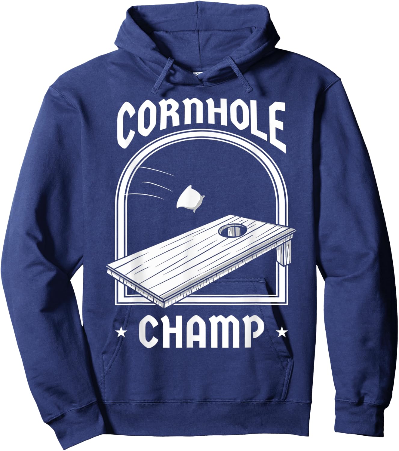 Cornhole Bean Bags Sack Toss Board Game Champion Player Gift Hoodie - Hoodie | Navy