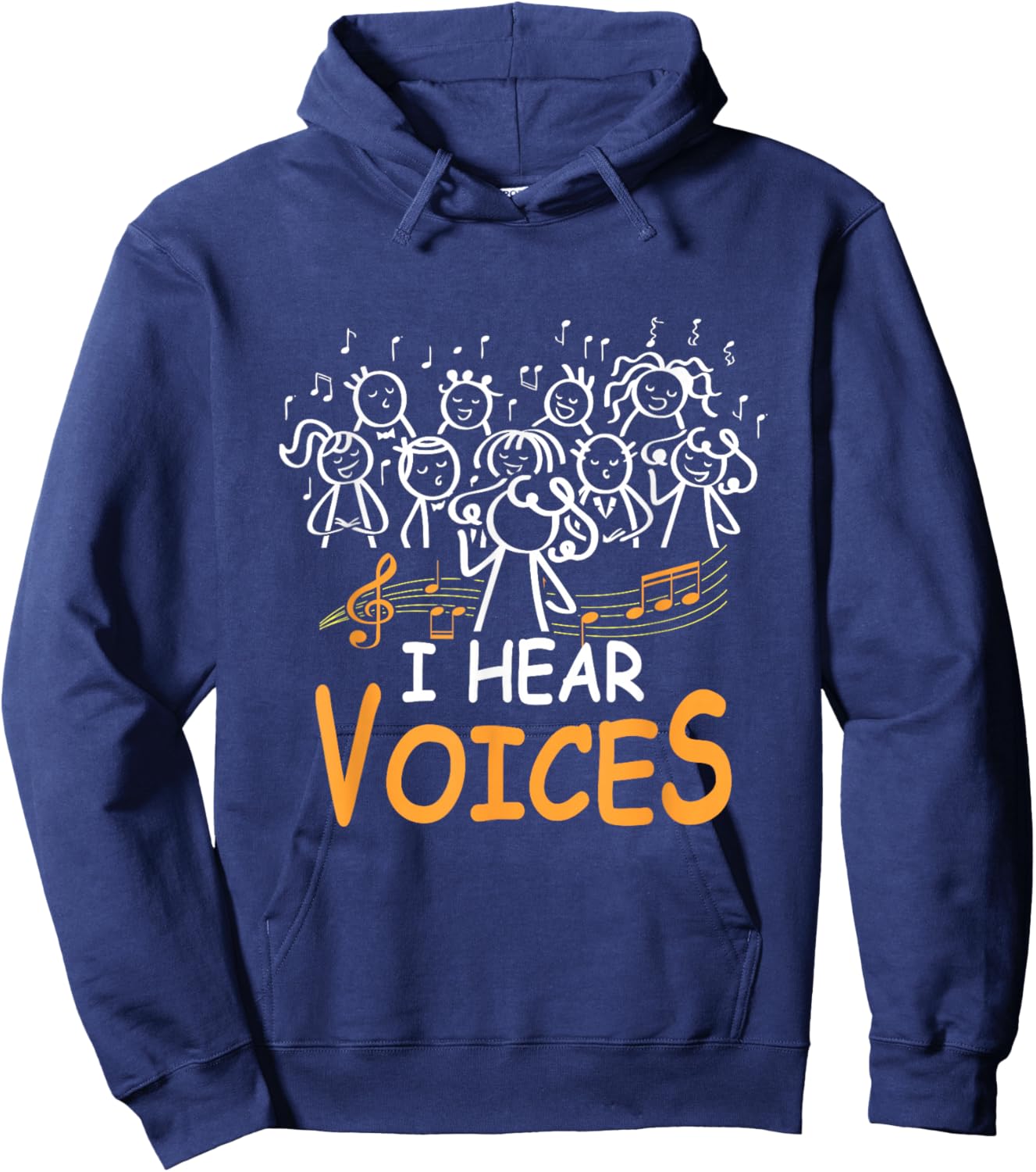 Choir Teacher I Hear Voices Chorister Church Choral Music Hoodie - Hoodie | Navy